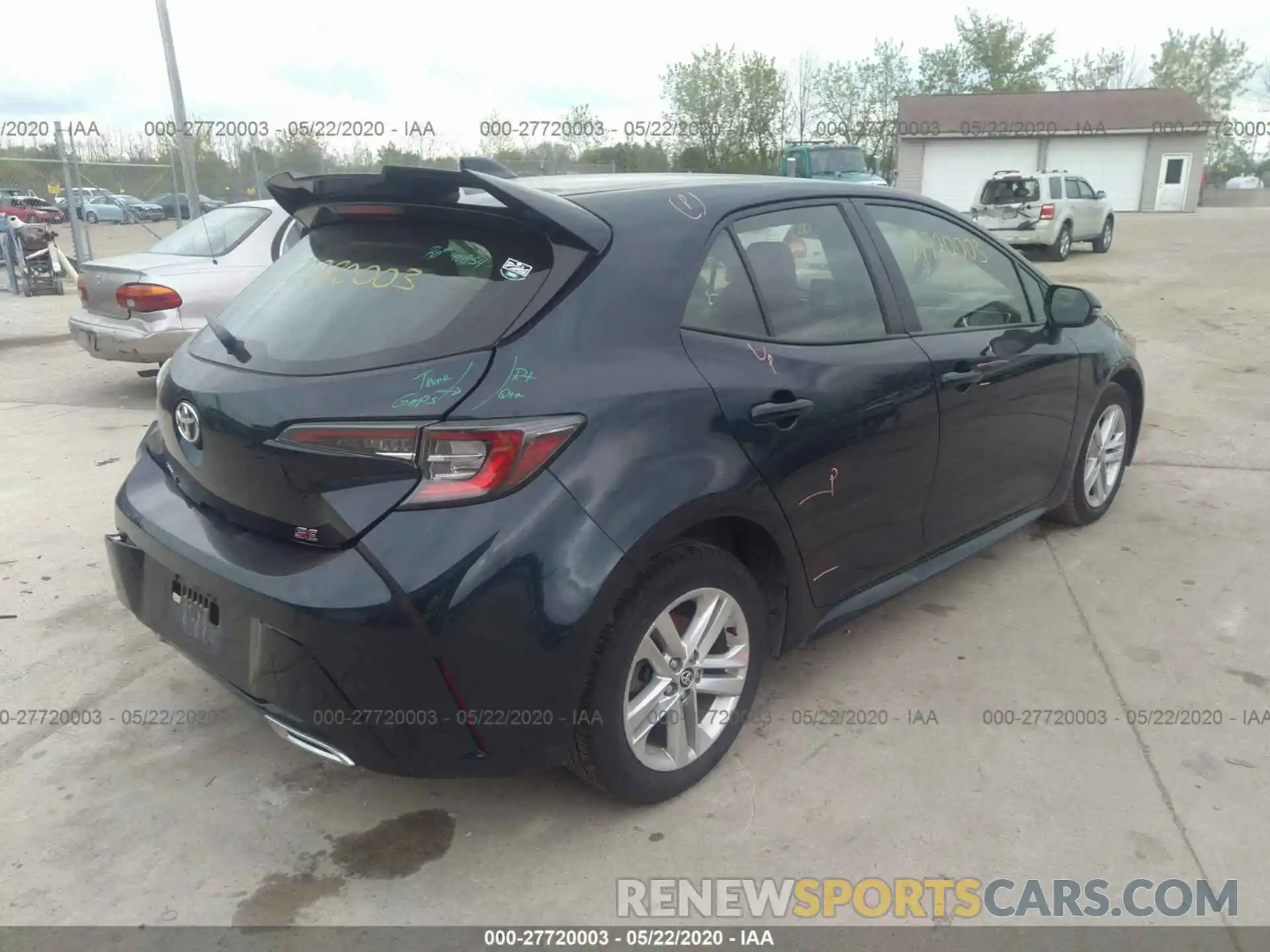 4 Photograph of a damaged car JTNK4RBE5K3032210 TOYOTA COROLLA 2019