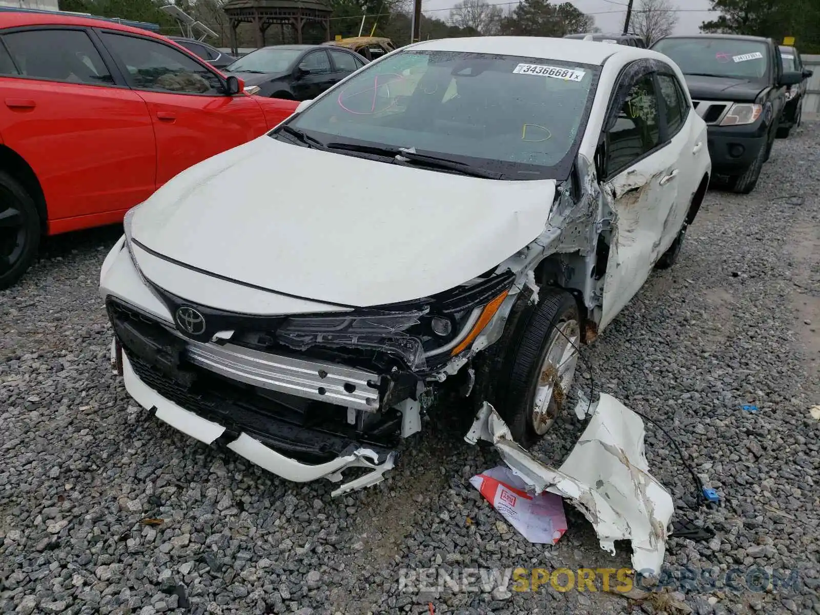 9 Photograph of a damaged car JTNK4RBE5K3033700 TOYOTA COROLLA 2019