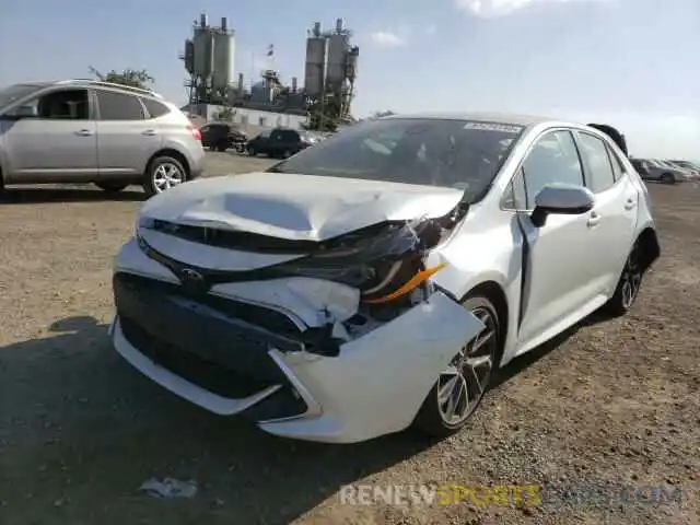 2 Photograph of a damaged car JTNK4RBE5K3034202 TOYOTA COROLLA 2019