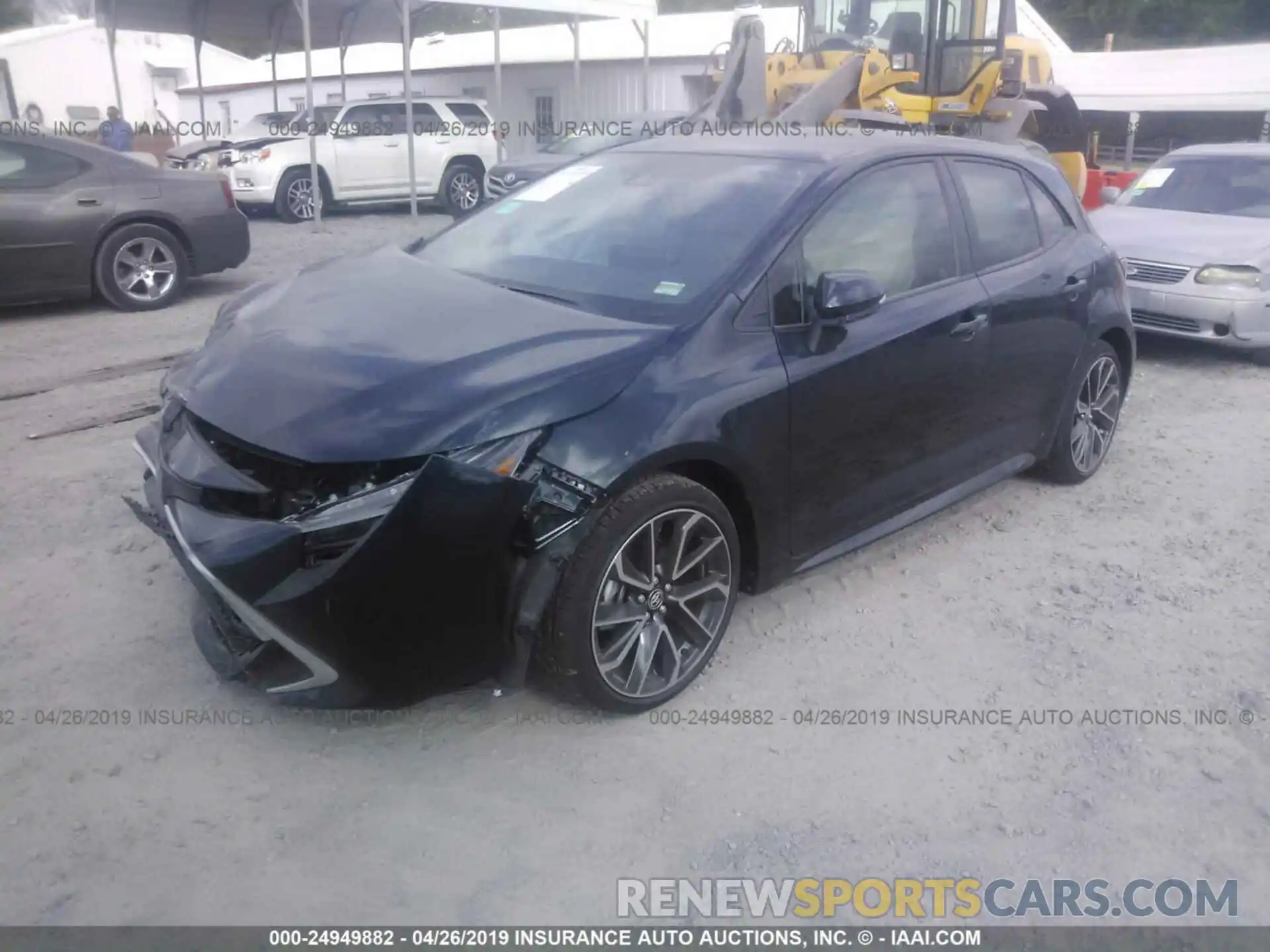 2 Photograph of a damaged car JTNK4RBE5K3037102 TOYOTA COROLLA 2019