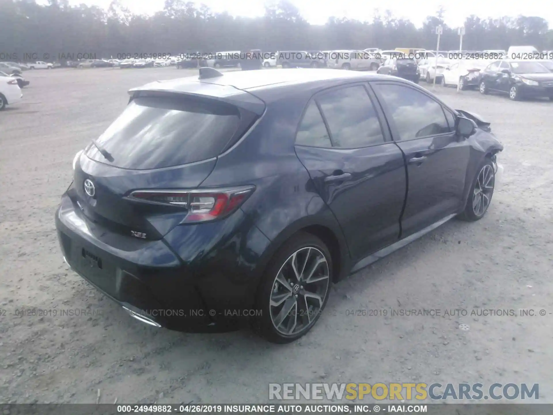 4 Photograph of a damaged car JTNK4RBE5K3037102 TOYOTA COROLLA 2019