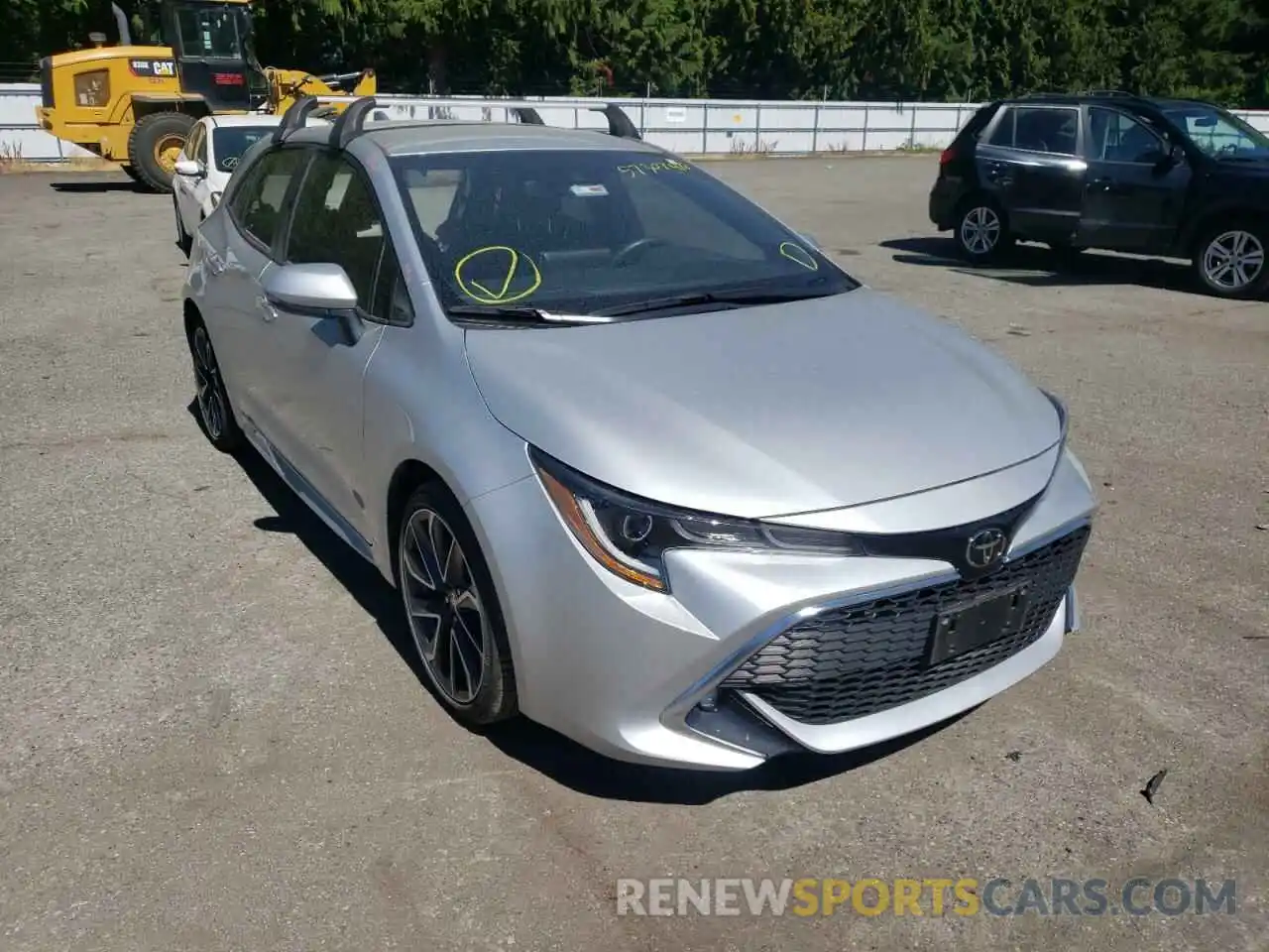 1 Photograph of a damaged car JTNK4RBE5K3039867 TOYOTA COROLLA 2019