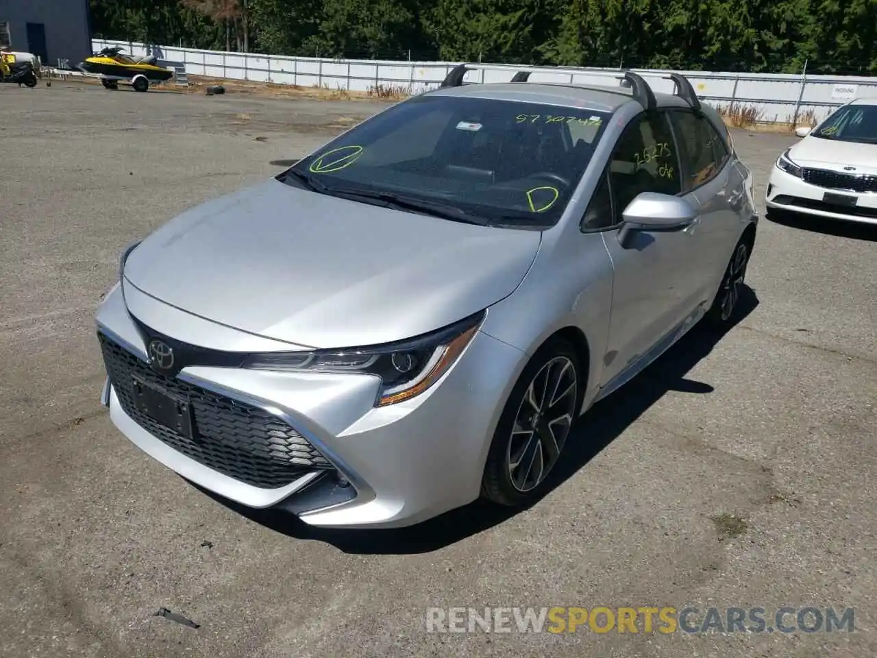 2 Photograph of a damaged car JTNK4RBE5K3039867 TOYOTA COROLLA 2019