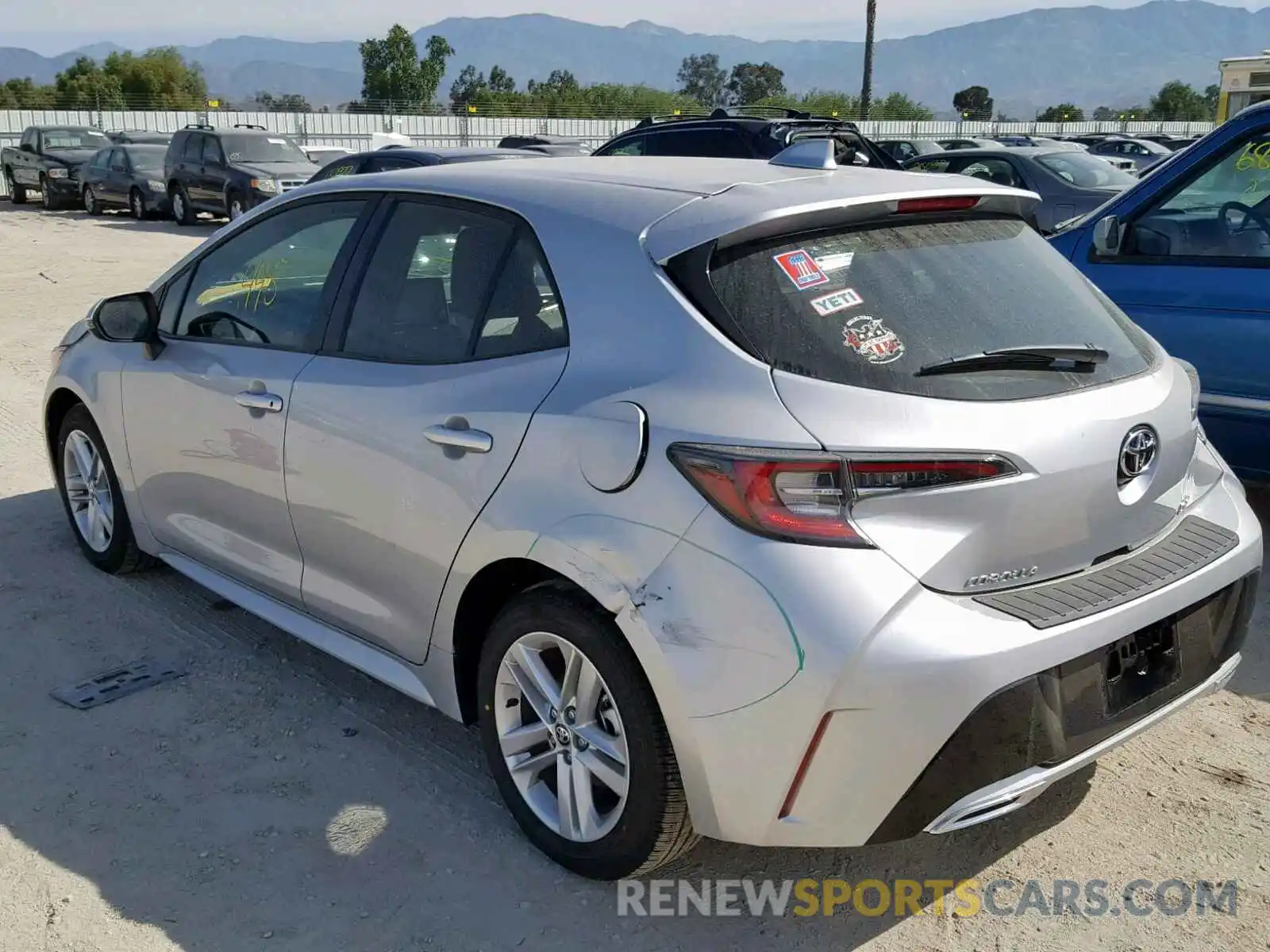 3 Photograph of a damaged car JTNK4RBE5K3040100 TOYOTA COROLLA 2019