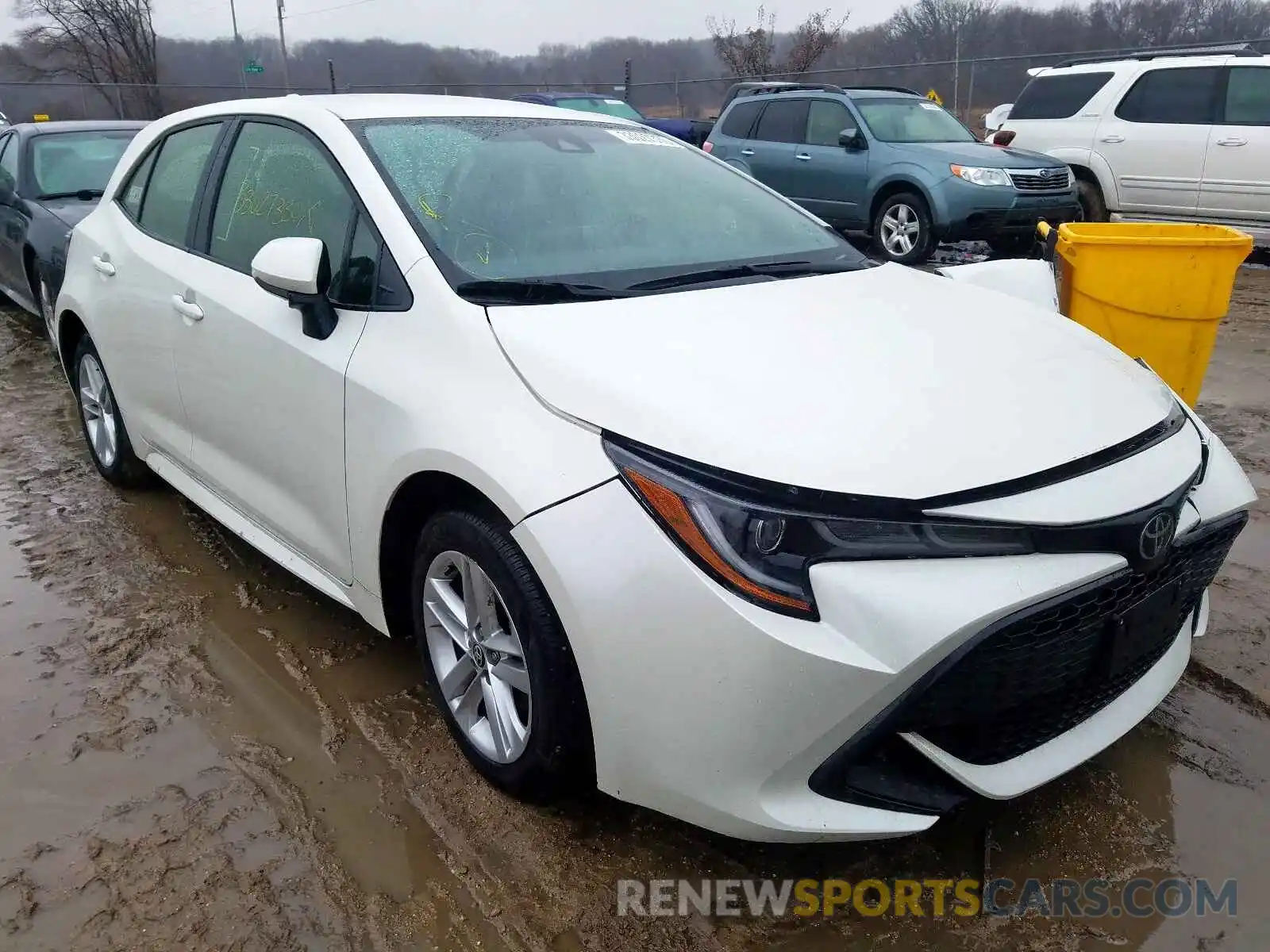 1 Photograph of a damaged car JTNK4RBE5K3040453 TOYOTA COROLLA 2019