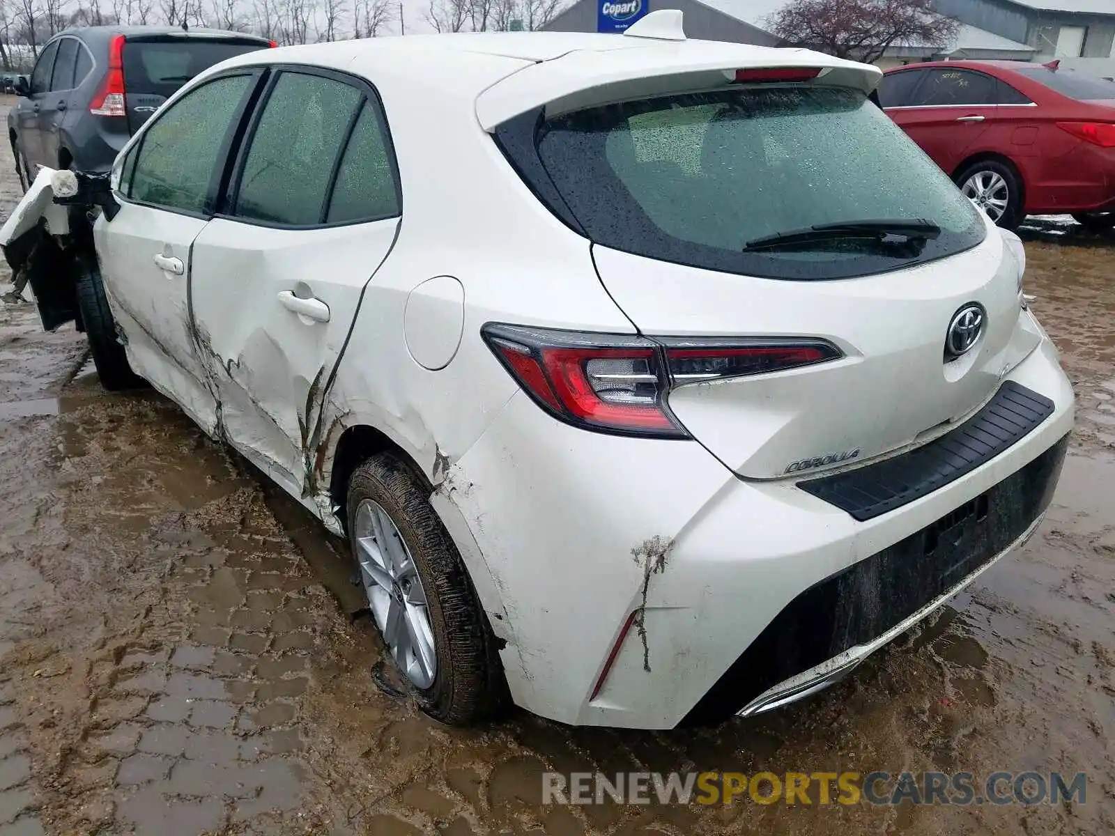 3 Photograph of a damaged car JTNK4RBE5K3040453 TOYOTA COROLLA 2019