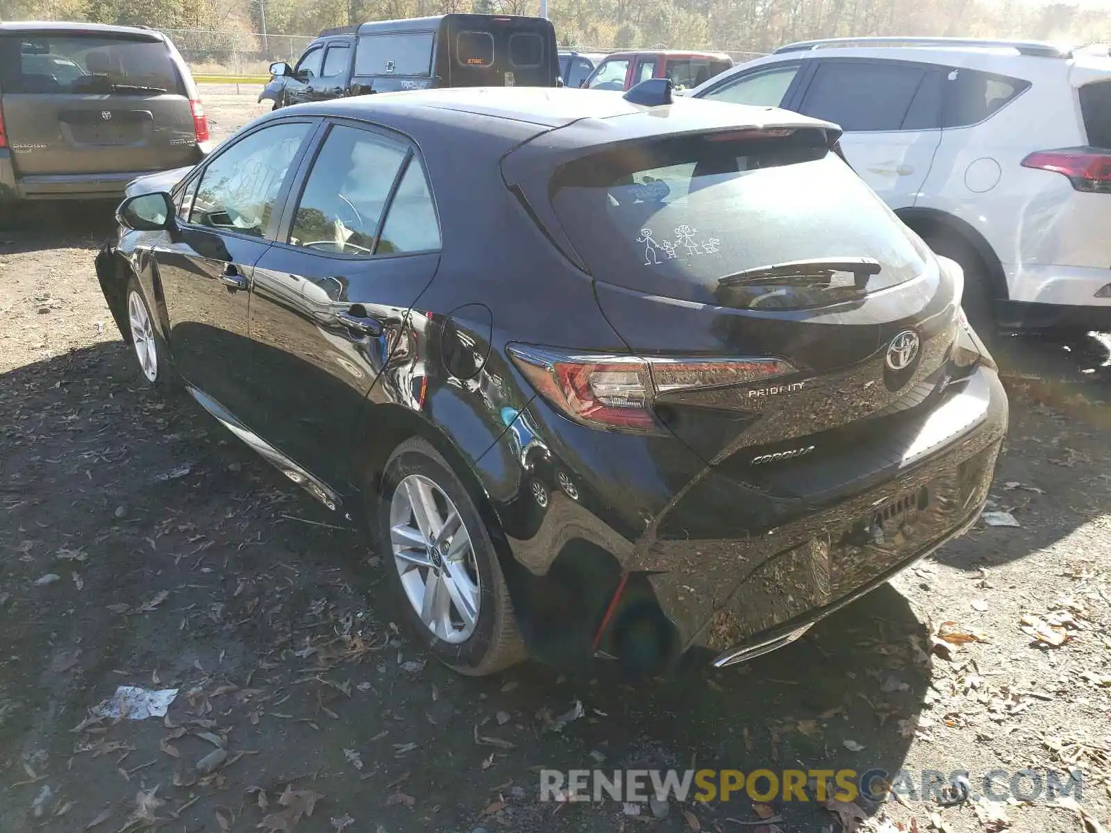 3 Photograph of a damaged car JTNK4RBE5K3041991 TOYOTA COROLLA 2019