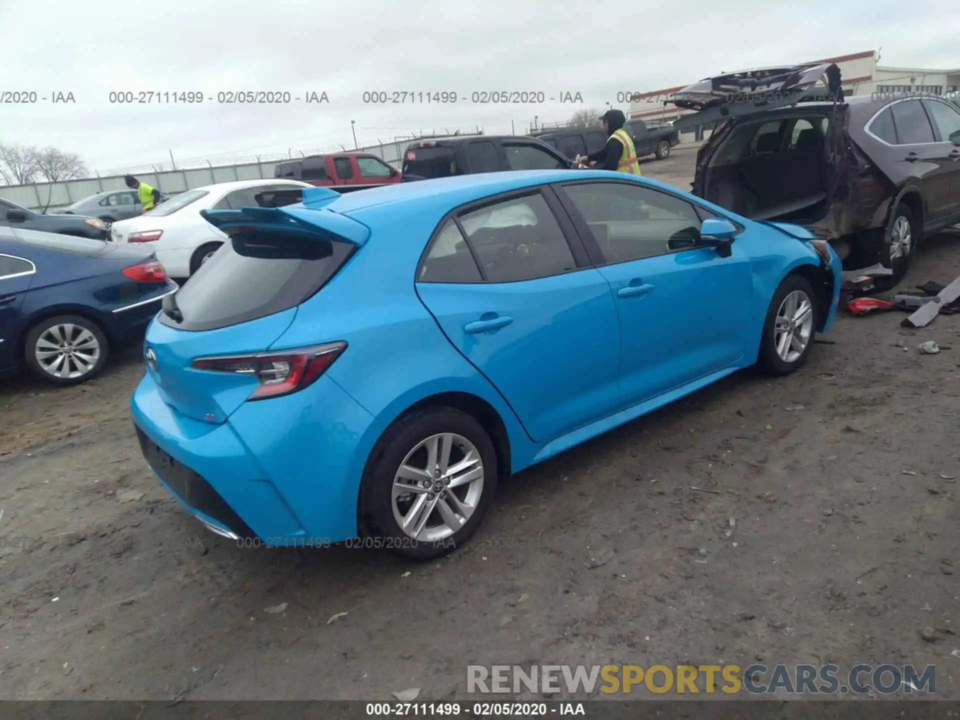 4 Photograph of a damaged car JTNK4RBE5K3043255 TOYOTA COROLLA 2019