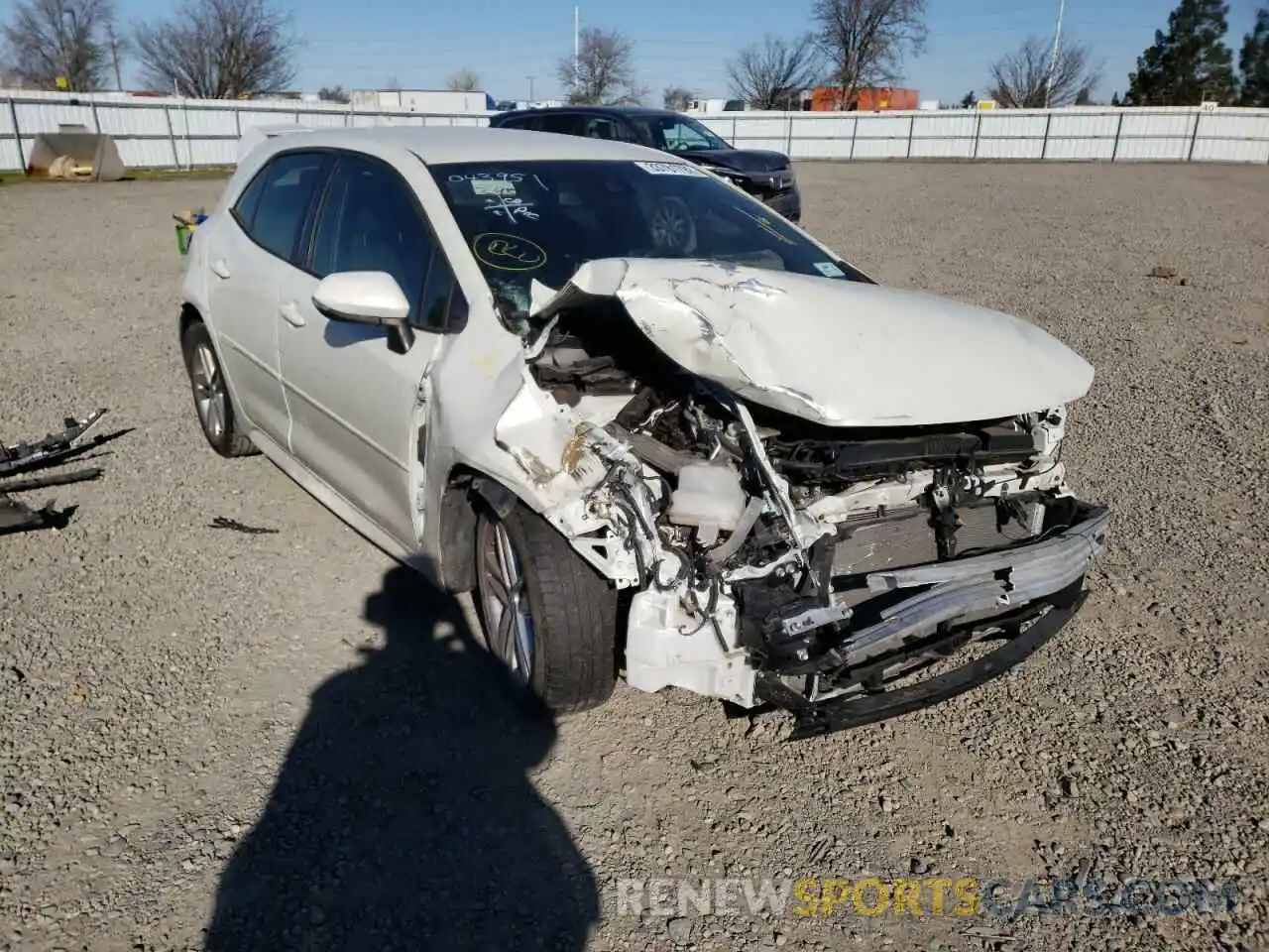 1 Photograph of a damaged car JTNK4RBE5K3043952 TOYOTA COROLLA 2019