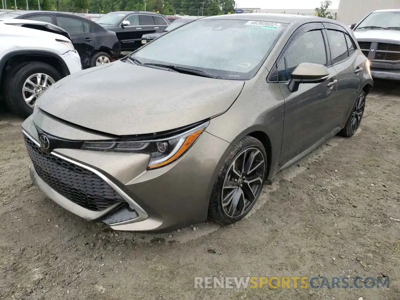 2 Photograph of a damaged car JTNK4RBE5K3044079 TOYOTA COROLLA 2019