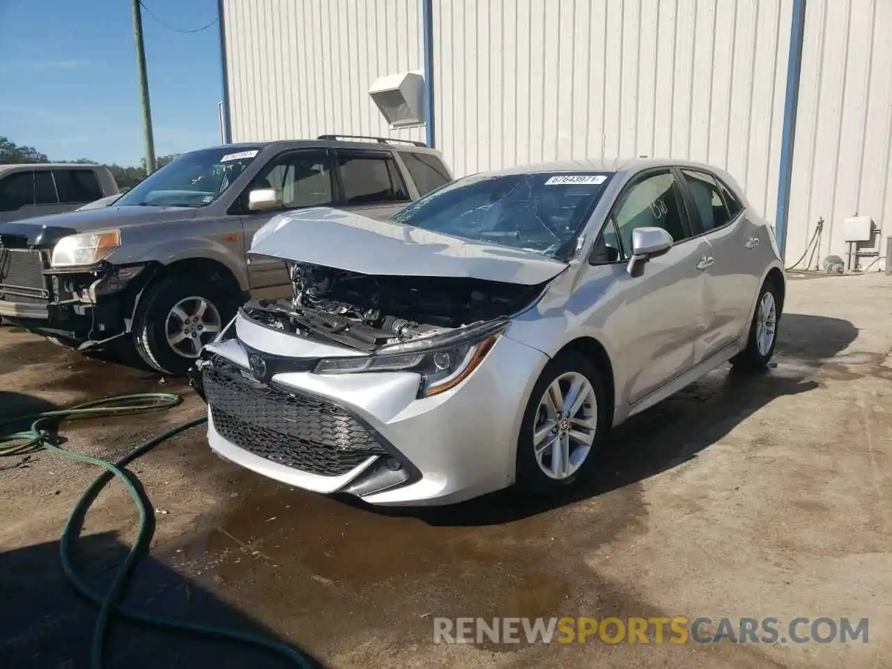 2 Photograph of a damaged car JTNK4RBE5K3044325 TOYOTA COROLLA 2019