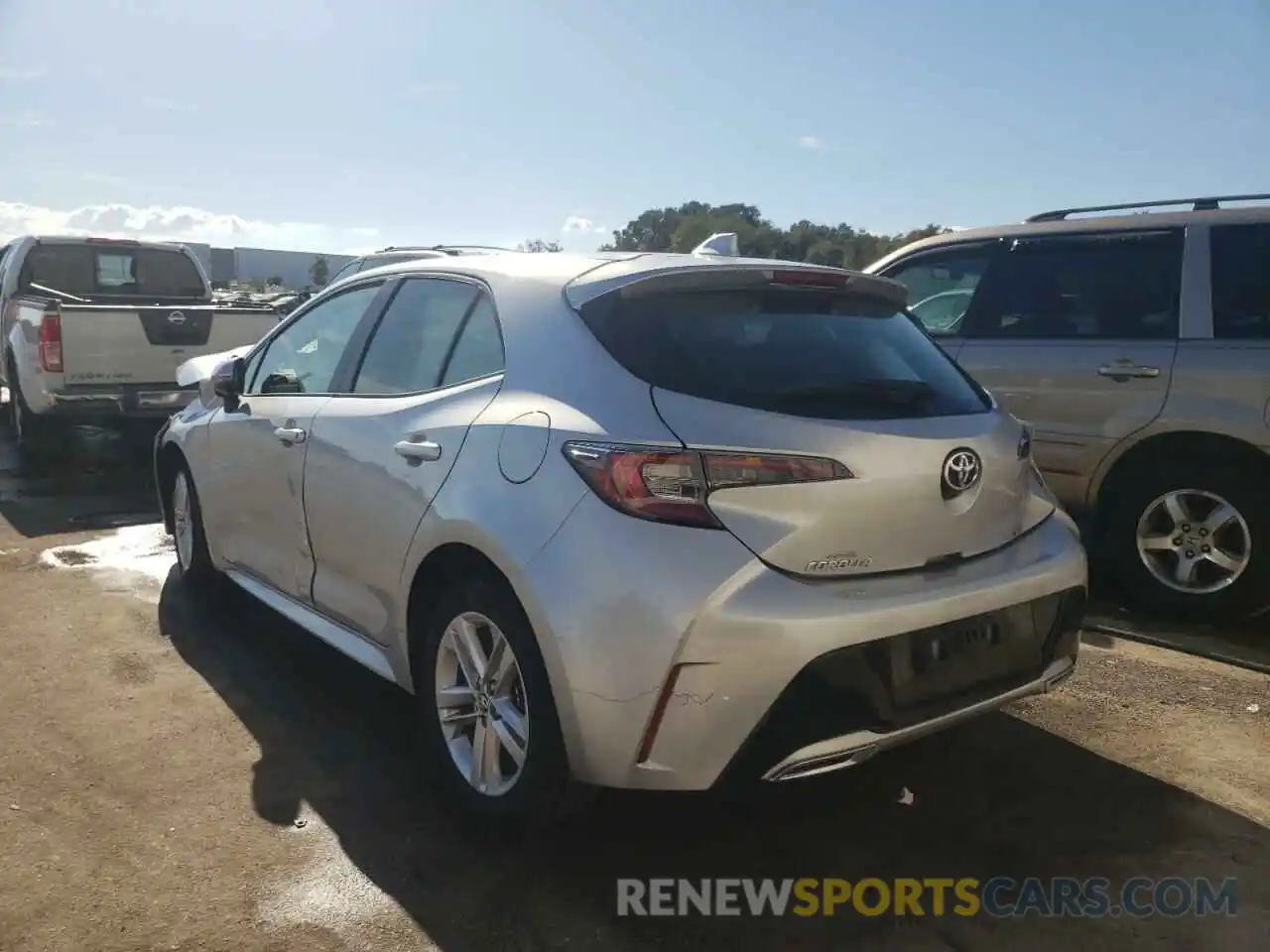 3 Photograph of a damaged car JTNK4RBE5K3044325 TOYOTA COROLLA 2019