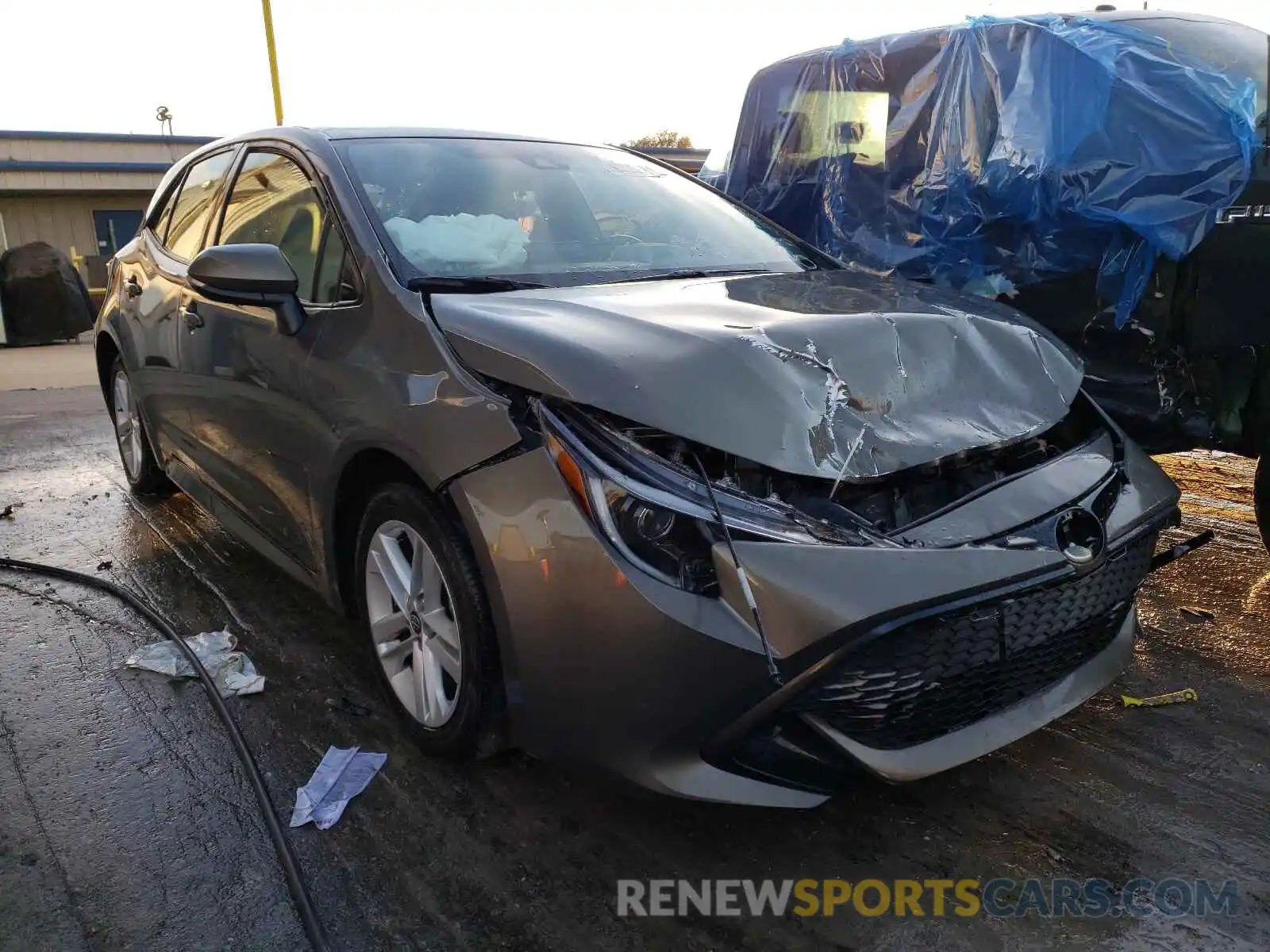 1 Photograph of a damaged car JTNK4RBE5K3045202 TOYOTA COROLLA 2019