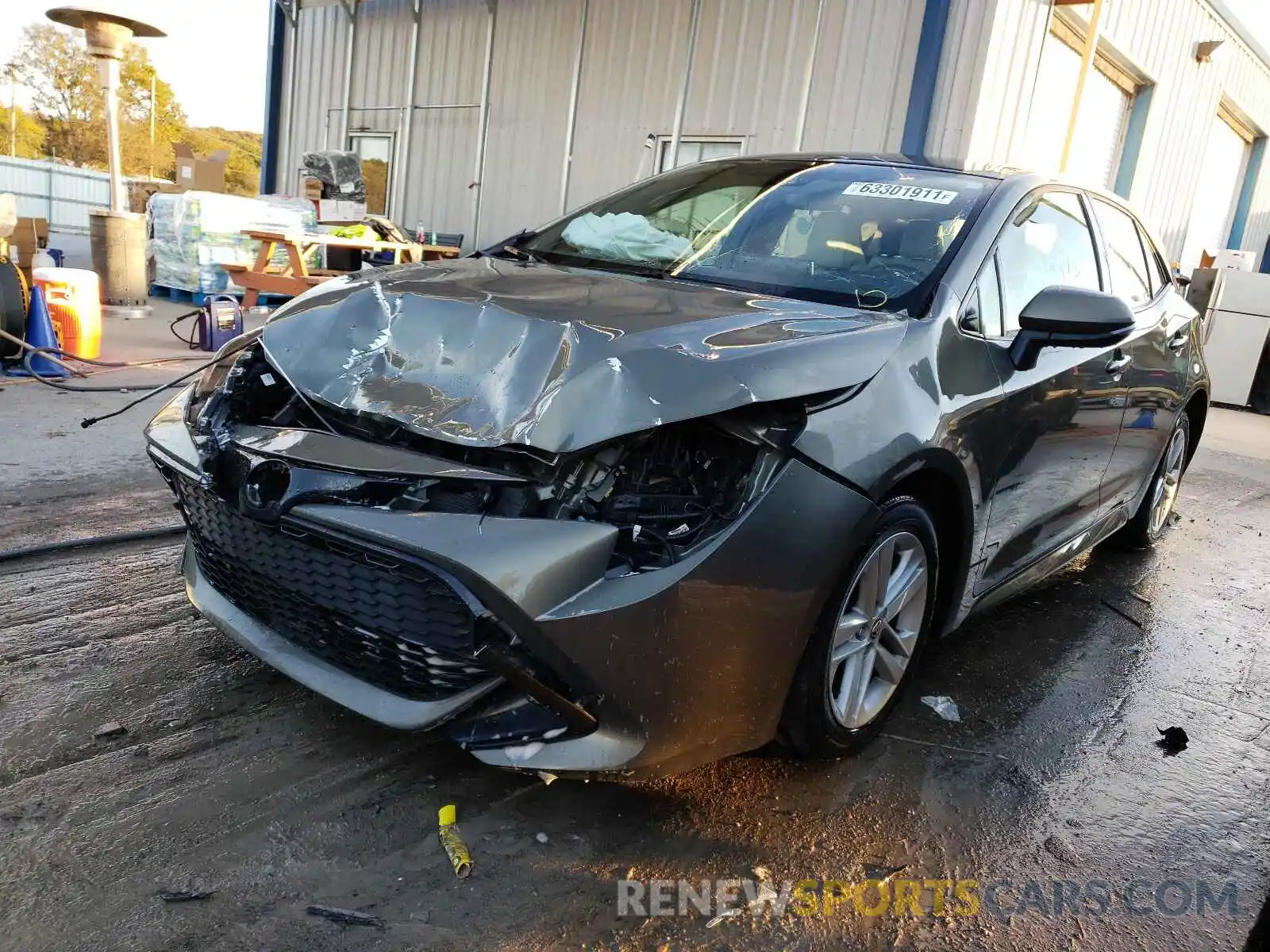 2 Photograph of a damaged car JTNK4RBE5K3045202 TOYOTA COROLLA 2019