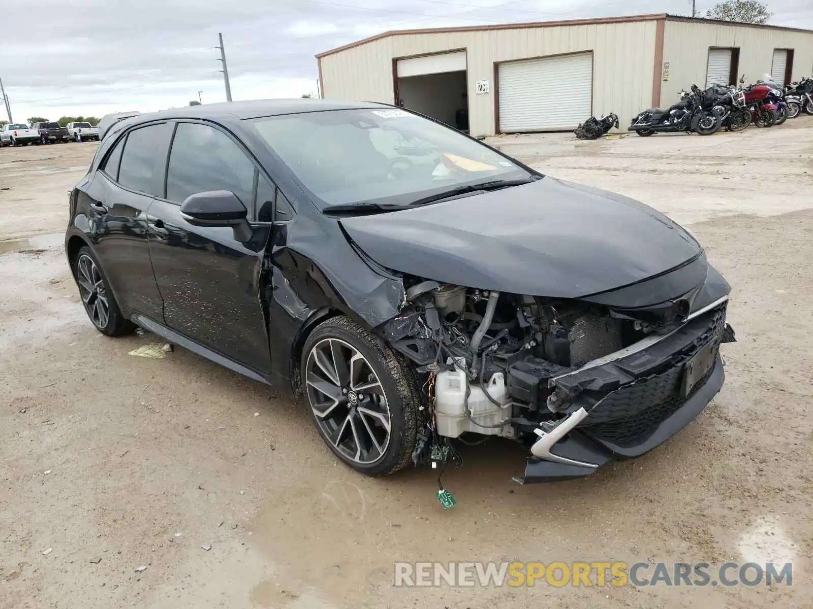 1 Photograph of a damaged car JTNK4RBE5K3047984 TOYOTA COROLLA 2019