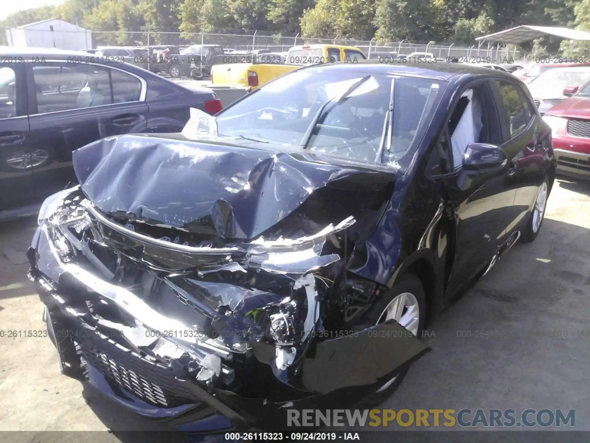 2 Photograph of a damaged car JTNK4RBE5K3048262 TOYOTA COROLLA 2019