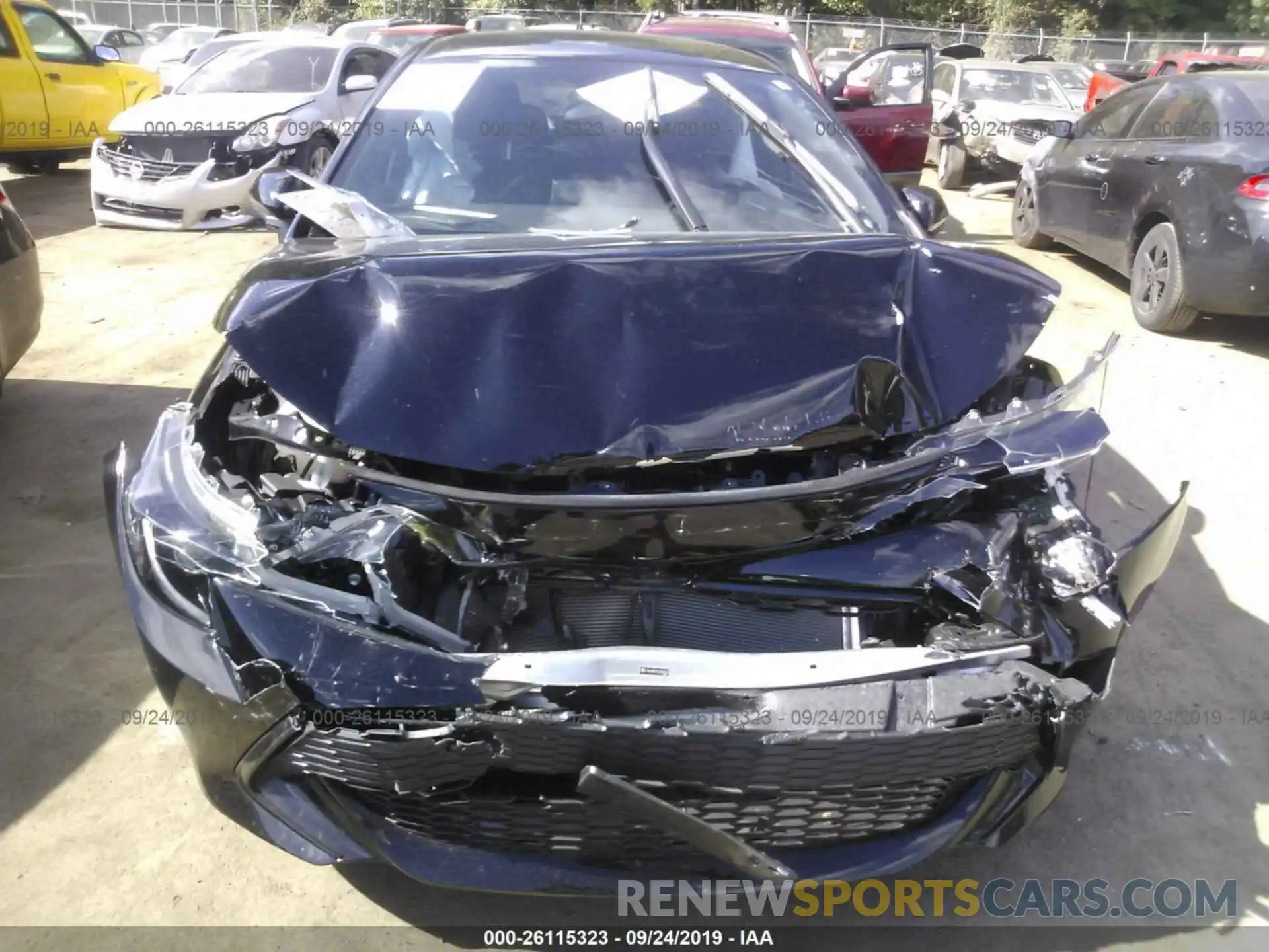 6 Photograph of a damaged car JTNK4RBE5K3048262 TOYOTA COROLLA 2019