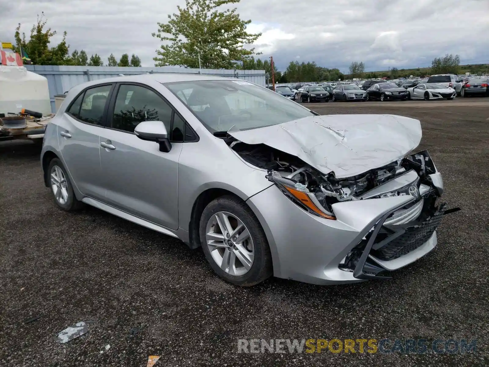 1 Photograph of a damaged car JTNK4RBE5K3048584 TOYOTA COROLLA 2019