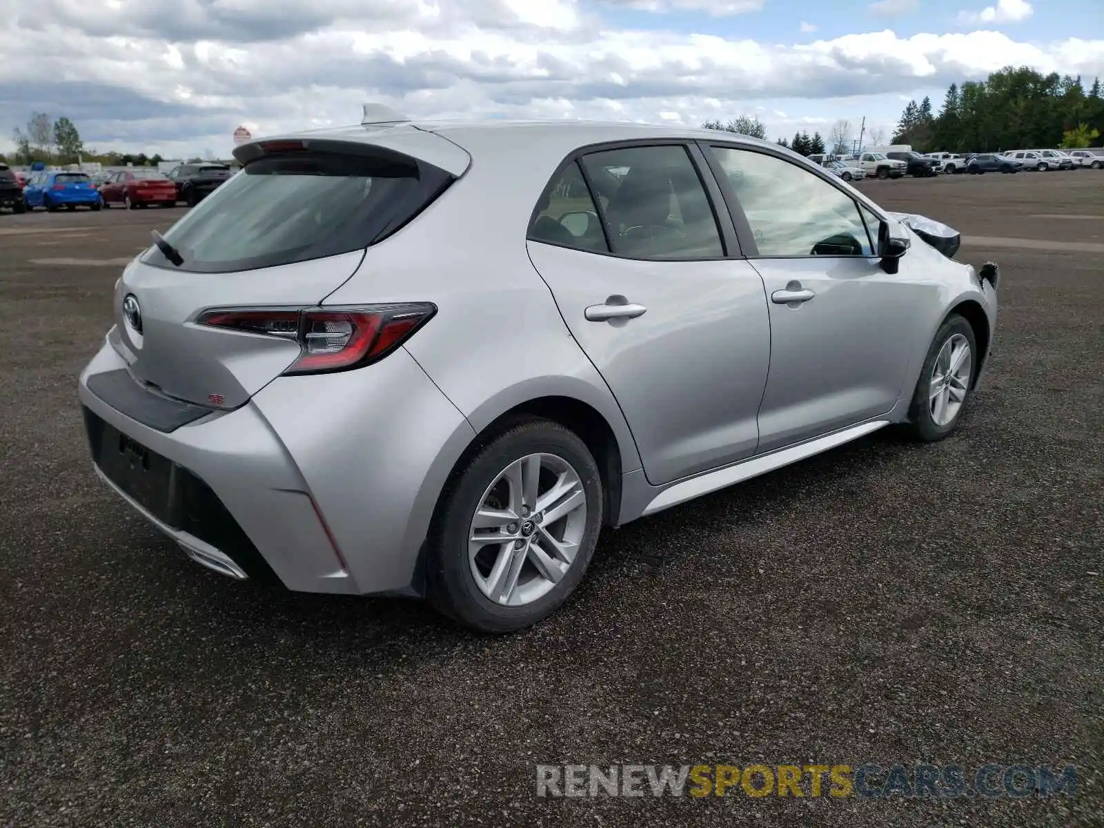 4 Photograph of a damaged car JTNK4RBE5K3048584 TOYOTA COROLLA 2019