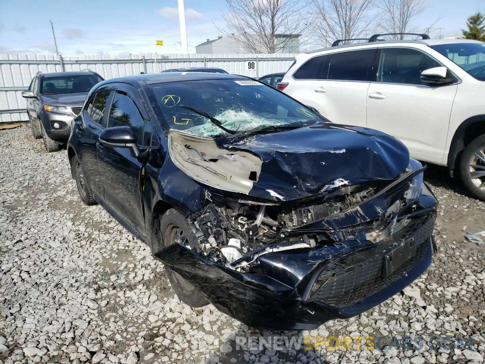 1 Photograph of a damaged car JTNK4RBE5K3048892 TOYOTA COROLLA 2019