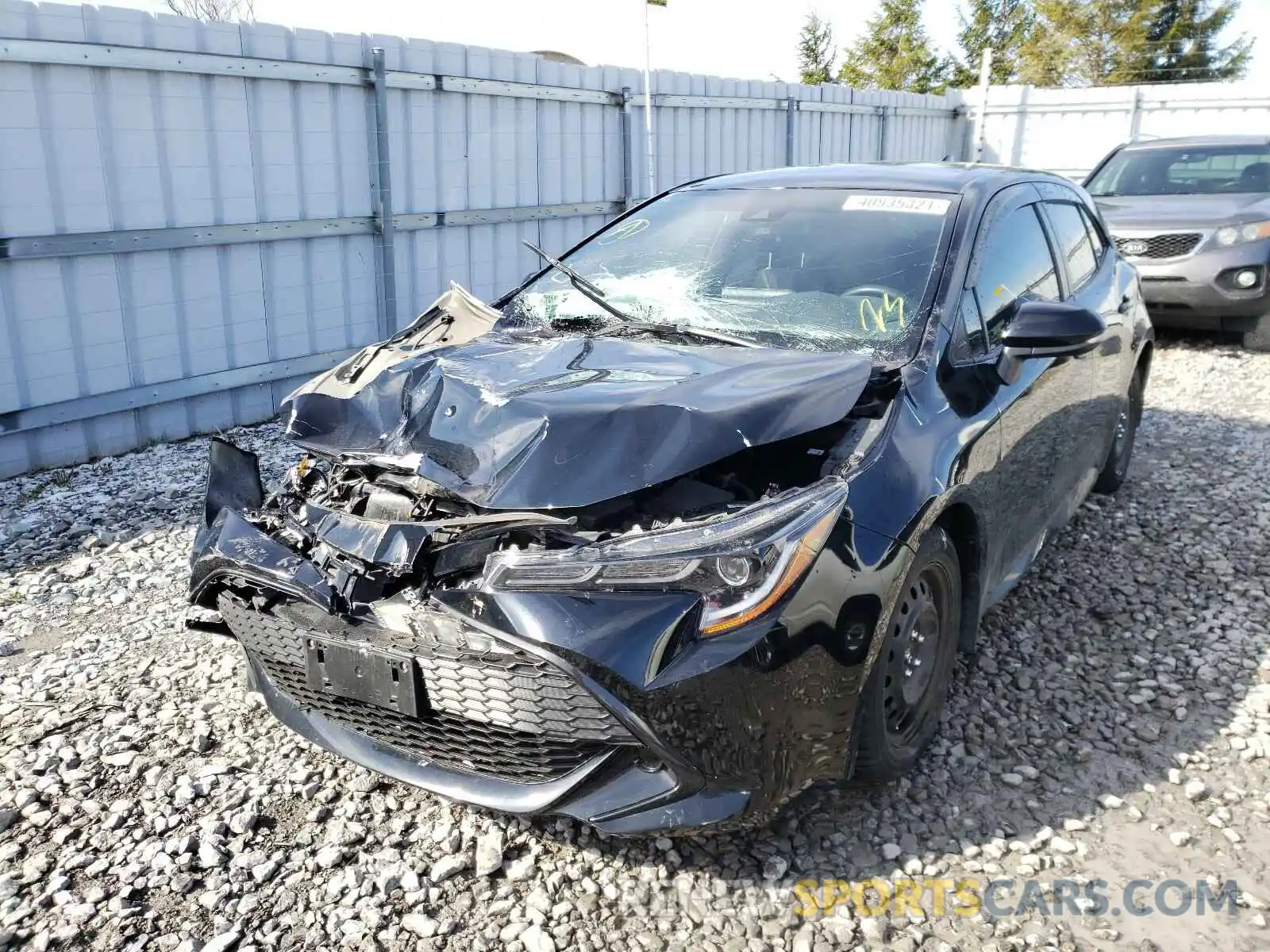 2 Photograph of a damaged car JTNK4RBE5K3048892 TOYOTA COROLLA 2019