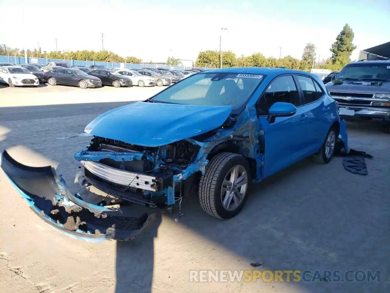 2 Photograph of a damaged car JTNK4RBE5K3048956 TOYOTA COROLLA 2019