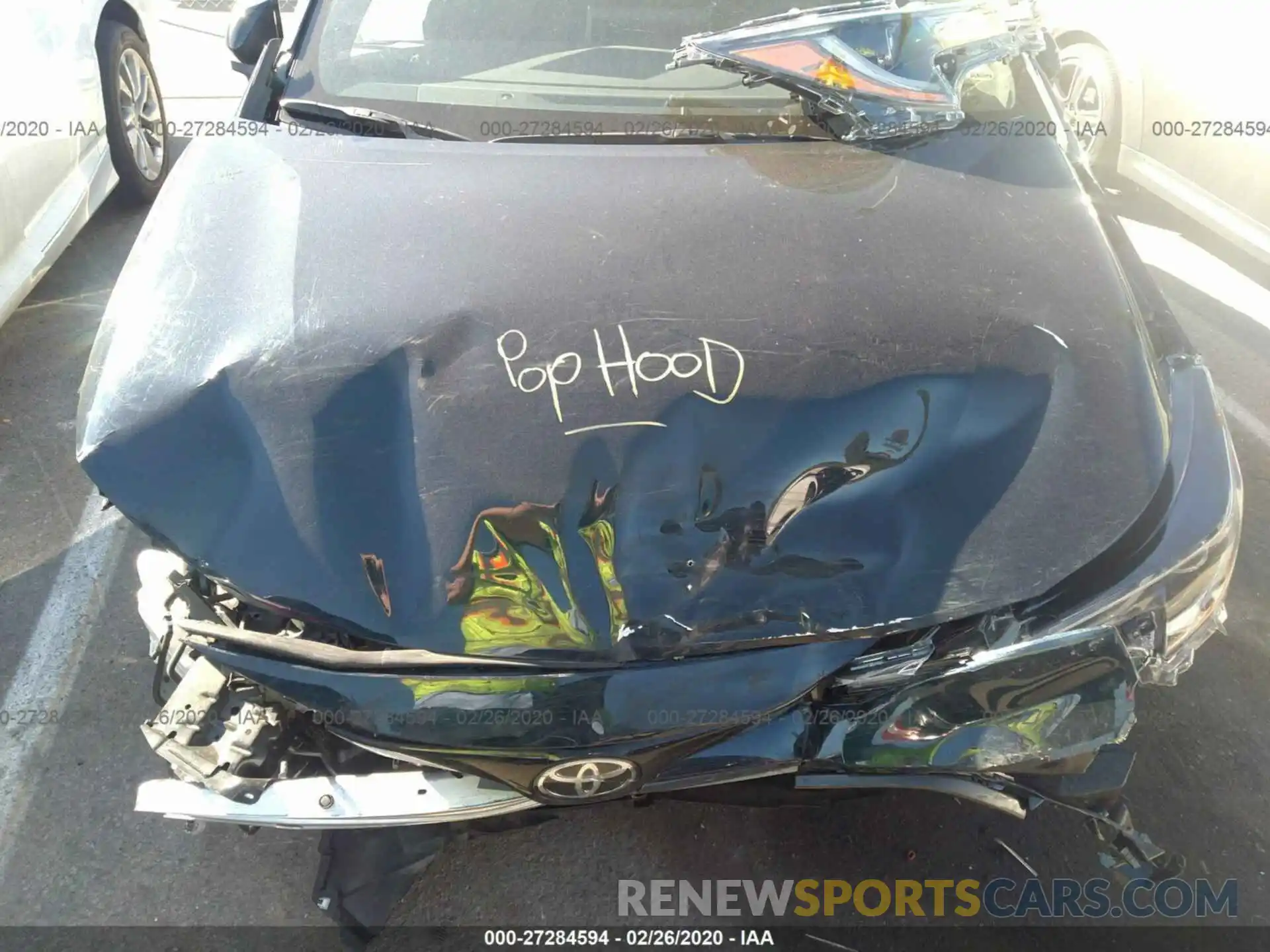 10 Photograph of a damaged car JTNK4RBE5K3049301 TOYOTA COROLLA 2019