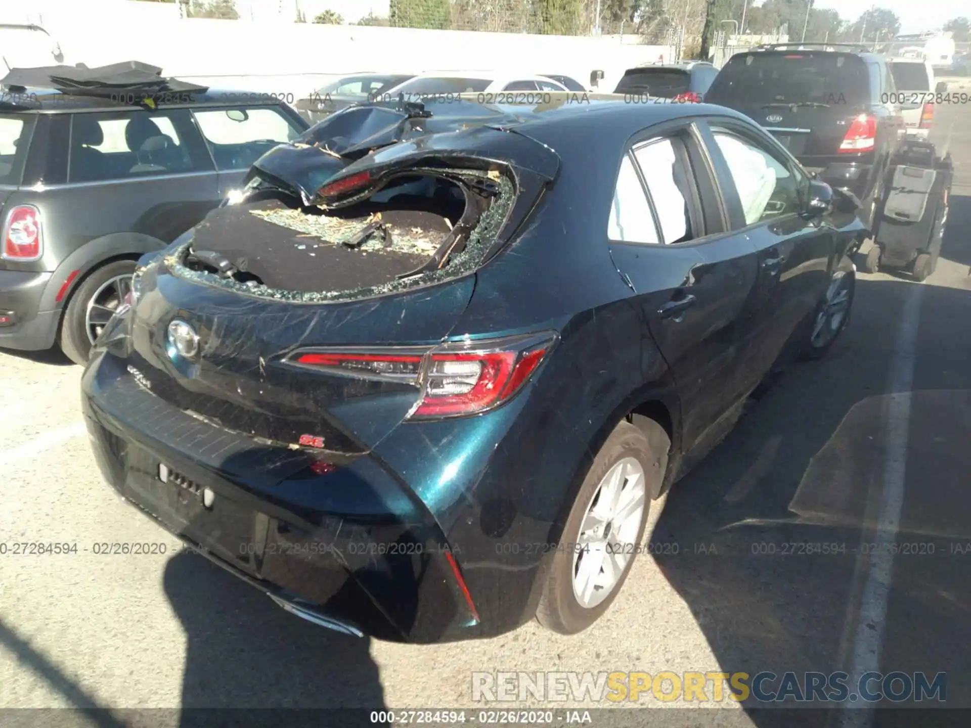 4 Photograph of a damaged car JTNK4RBE5K3049301 TOYOTA COROLLA 2019