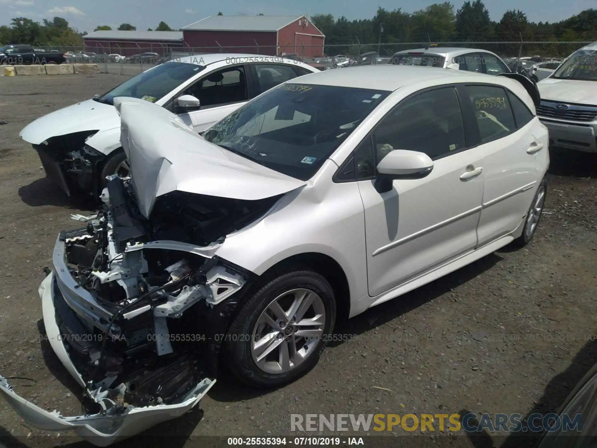 2 Photograph of a damaged car JTNK4RBE5K3049900 TOYOTA COROLLA 2019