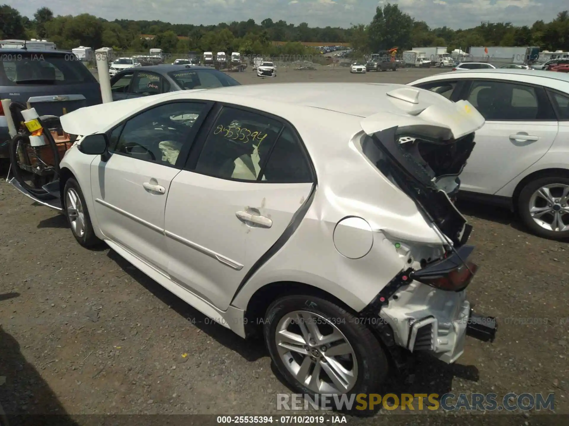 3 Photograph of a damaged car JTNK4RBE5K3049900 TOYOTA COROLLA 2019