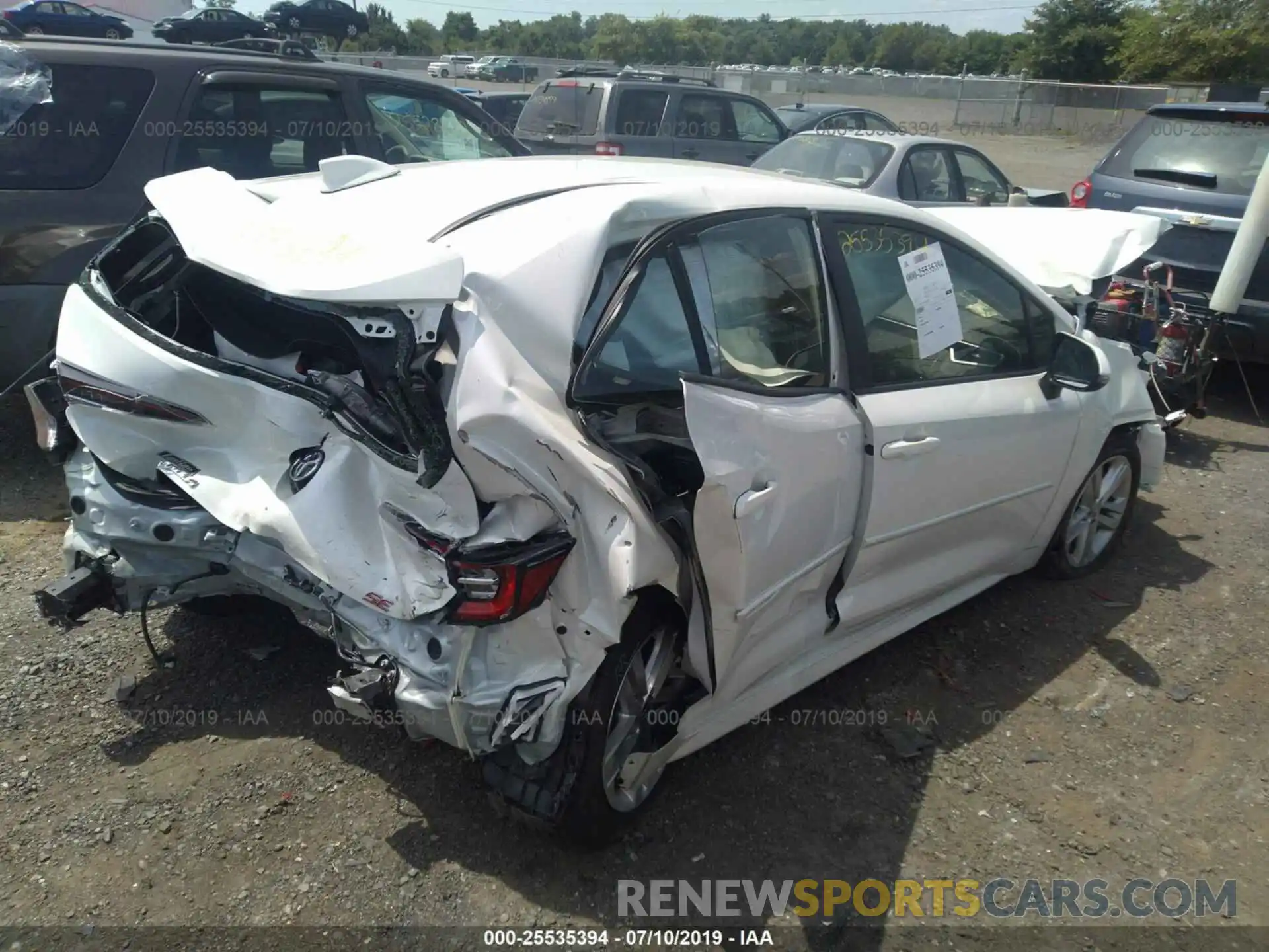 4 Photograph of a damaged car JTNK4RBE5K3049900 TOYOTA COROLLA 2019