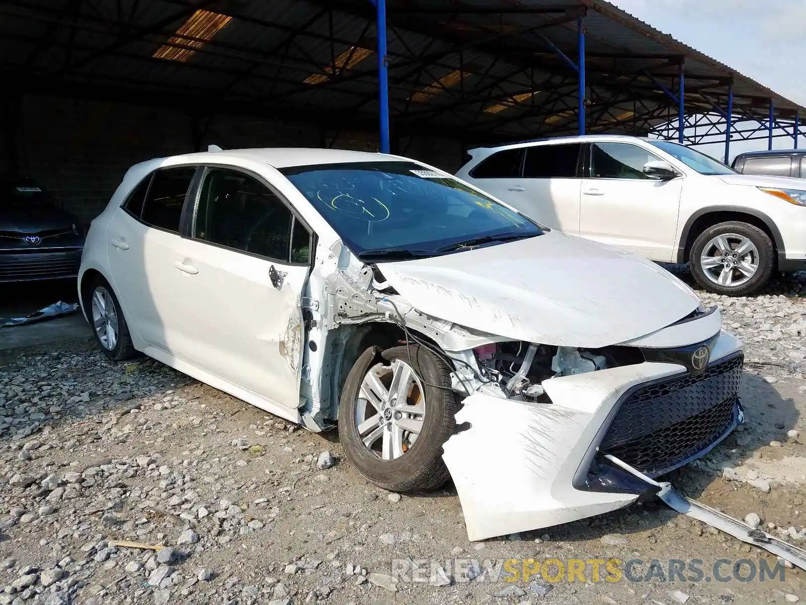 1 Photograph of a damaged car JTNK4RBE5K3051176 TOYOTA COROLLA 2019