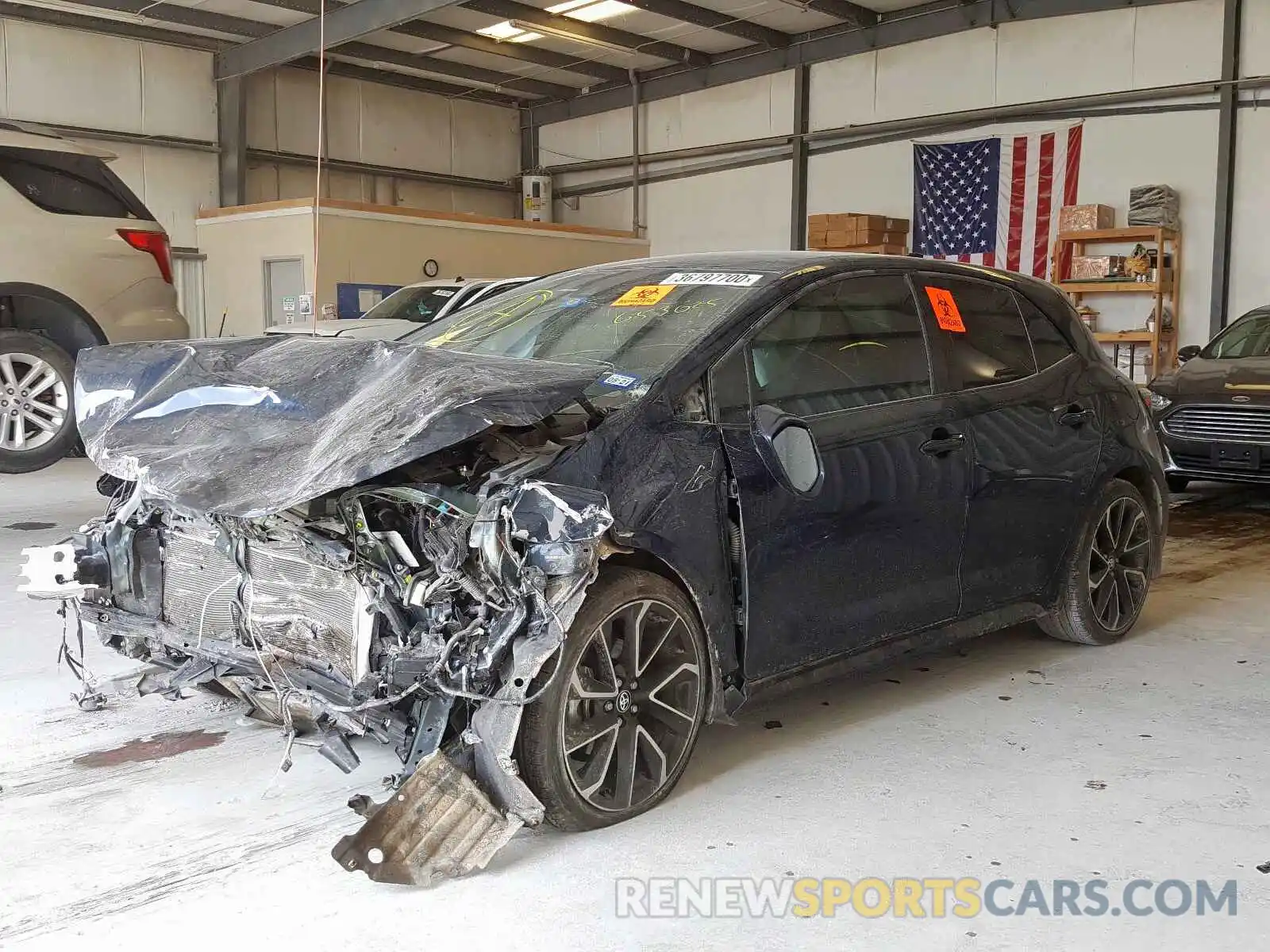 2 Photograph of a damaged car JTNK4RBE5K3053025 TOYOTA COROLLA 2019