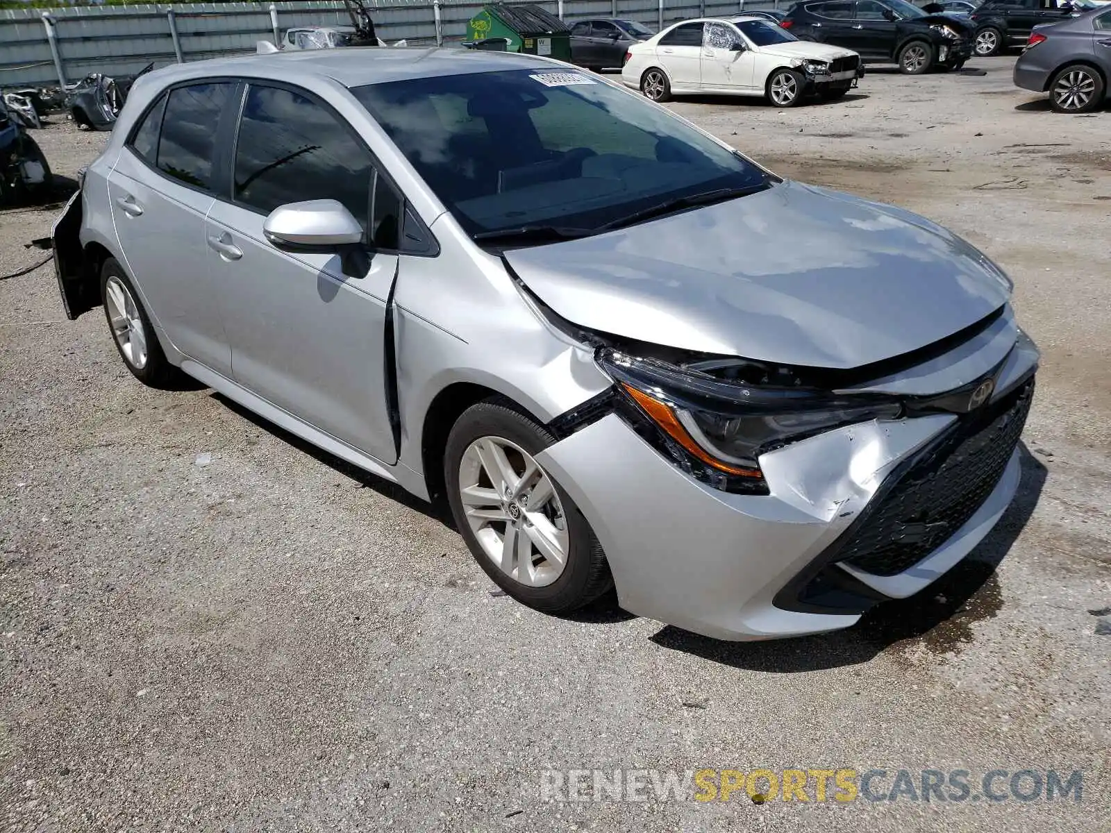 1 Photograph of a damaged car JTNK4RBE5K3053753 TOYOTA COROLLA 2019