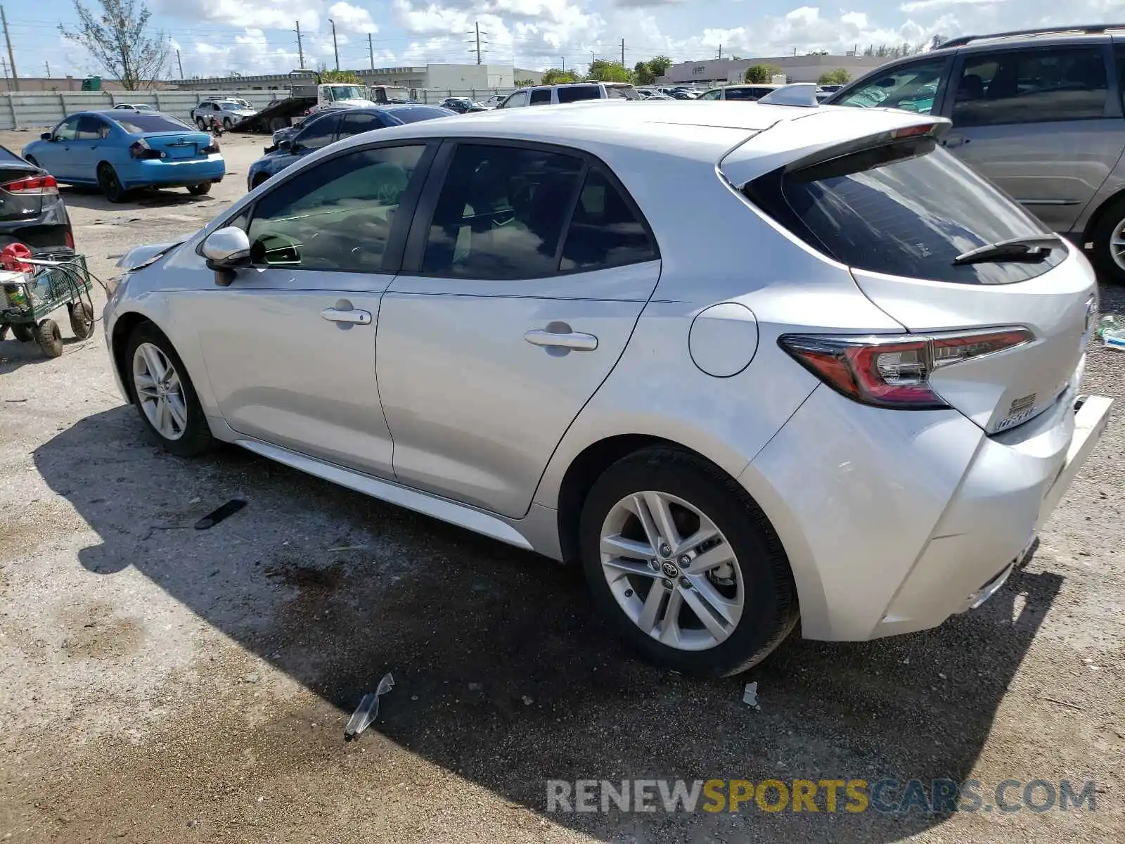 3 Photograph of a damaged car JTNK4RBE5K3053753 TOYOTA COROLLA 2019