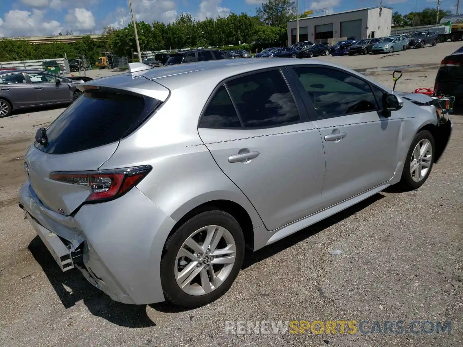 4 Photograph of a damaged car JTNK4RBE5K3053753 TOYOTA COROLLA 2019