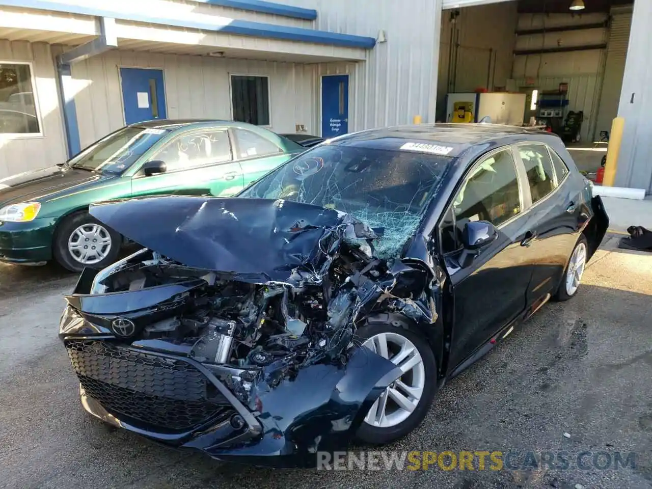 2 Photograph of a damaged car JTNK4RBE5K3054059 TOYOTA COROLLA 2019