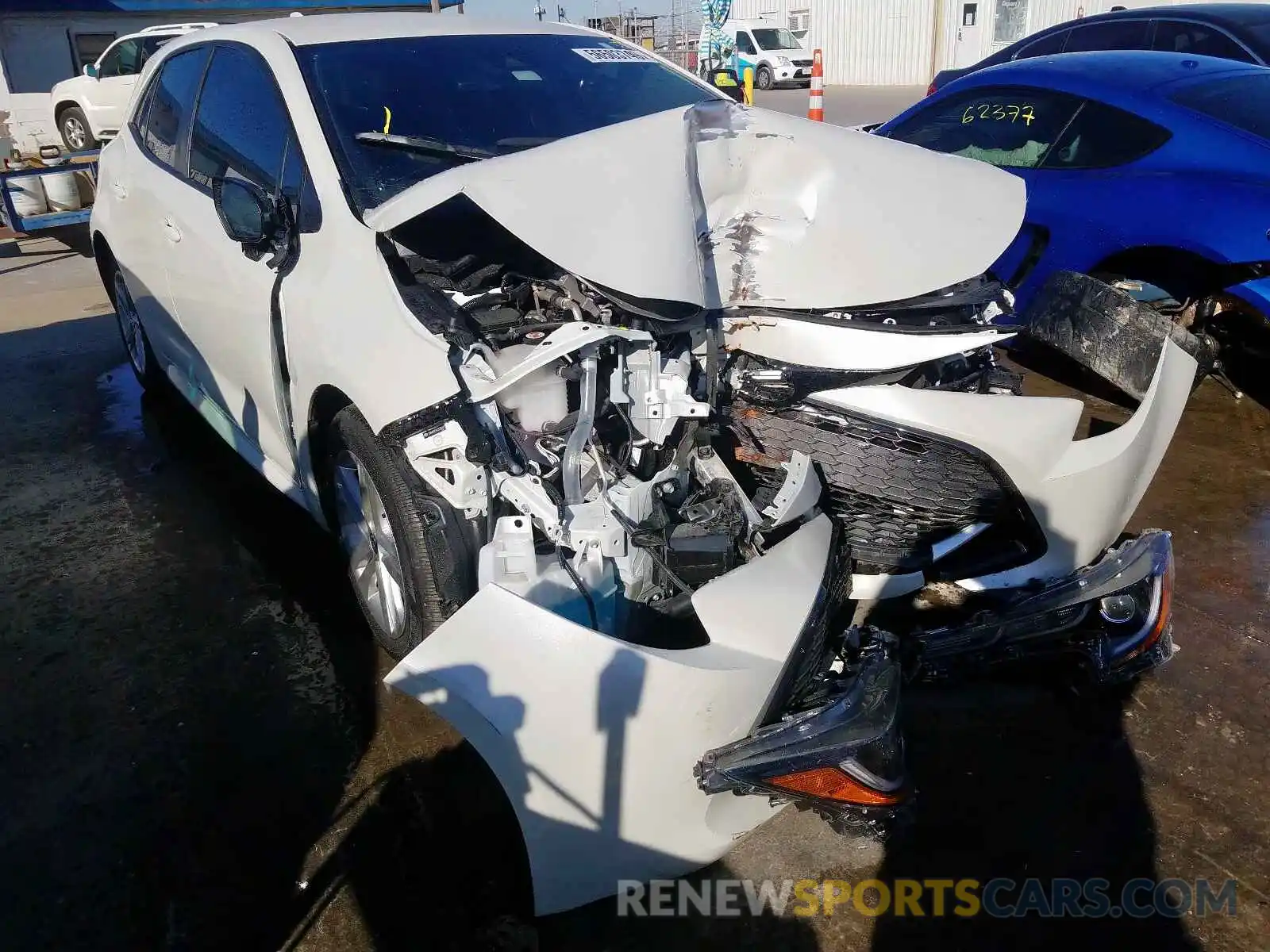 1 Photograph of a damaged car JTNK4RBE5K3055891 TOYOTA COROLLA 2019