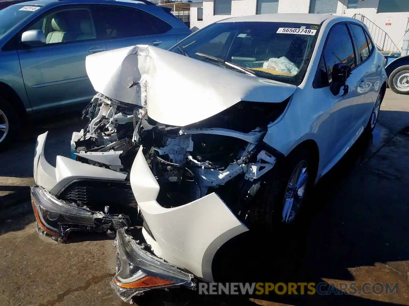 2 Photograph of a damaged car JTNK4RBE5K3055891 TOYOTA COROLLA 2019