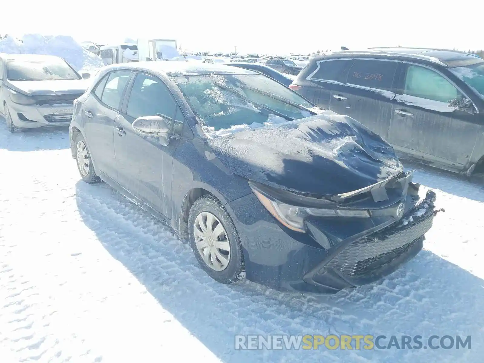 1 Photograph of a damaged car JTNK4RBE5K3056555 TOYOTA COROLLA 2019