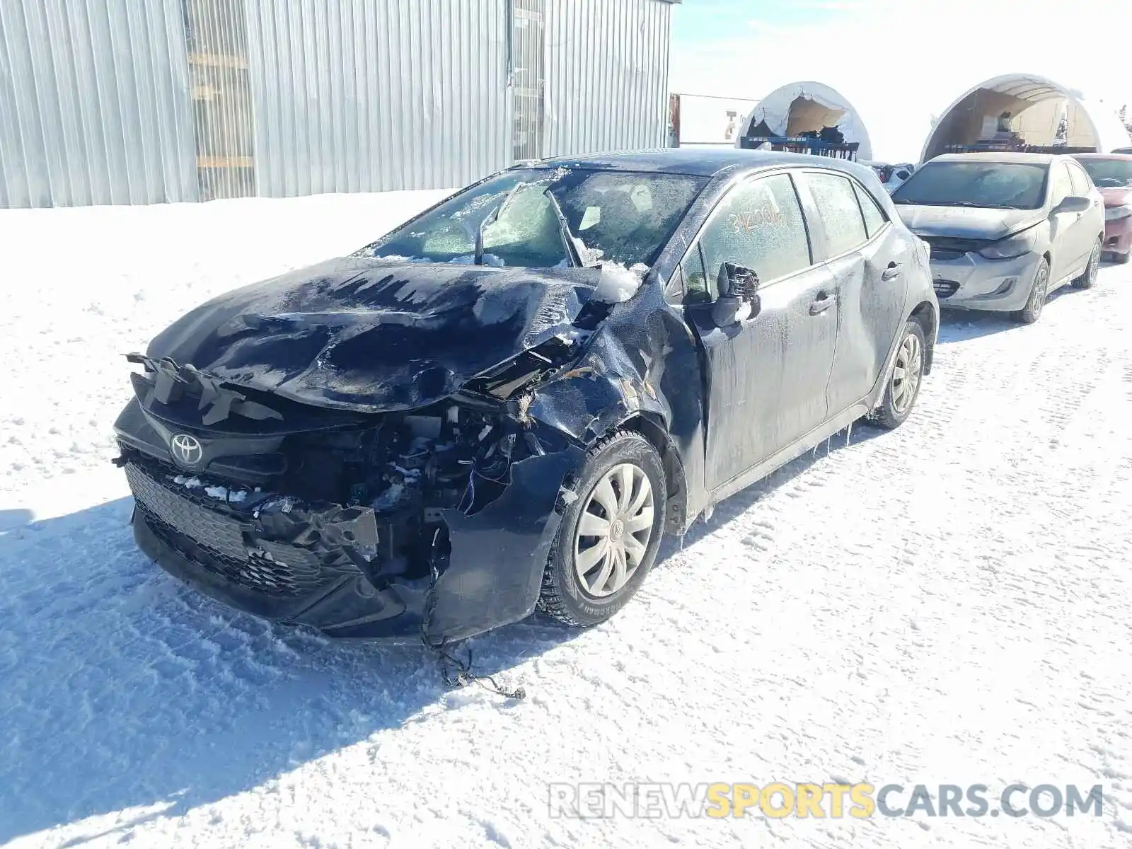 2 Photograph of a damaged car JTNK4RBE5K3056555 TOYOTA COROLLA 2019