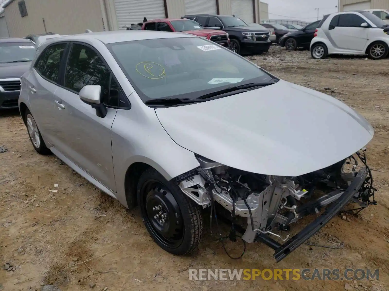 1 Photograph of a damaged car JTNK4RBE5K3057799 TOYOTA COROLLA 2019