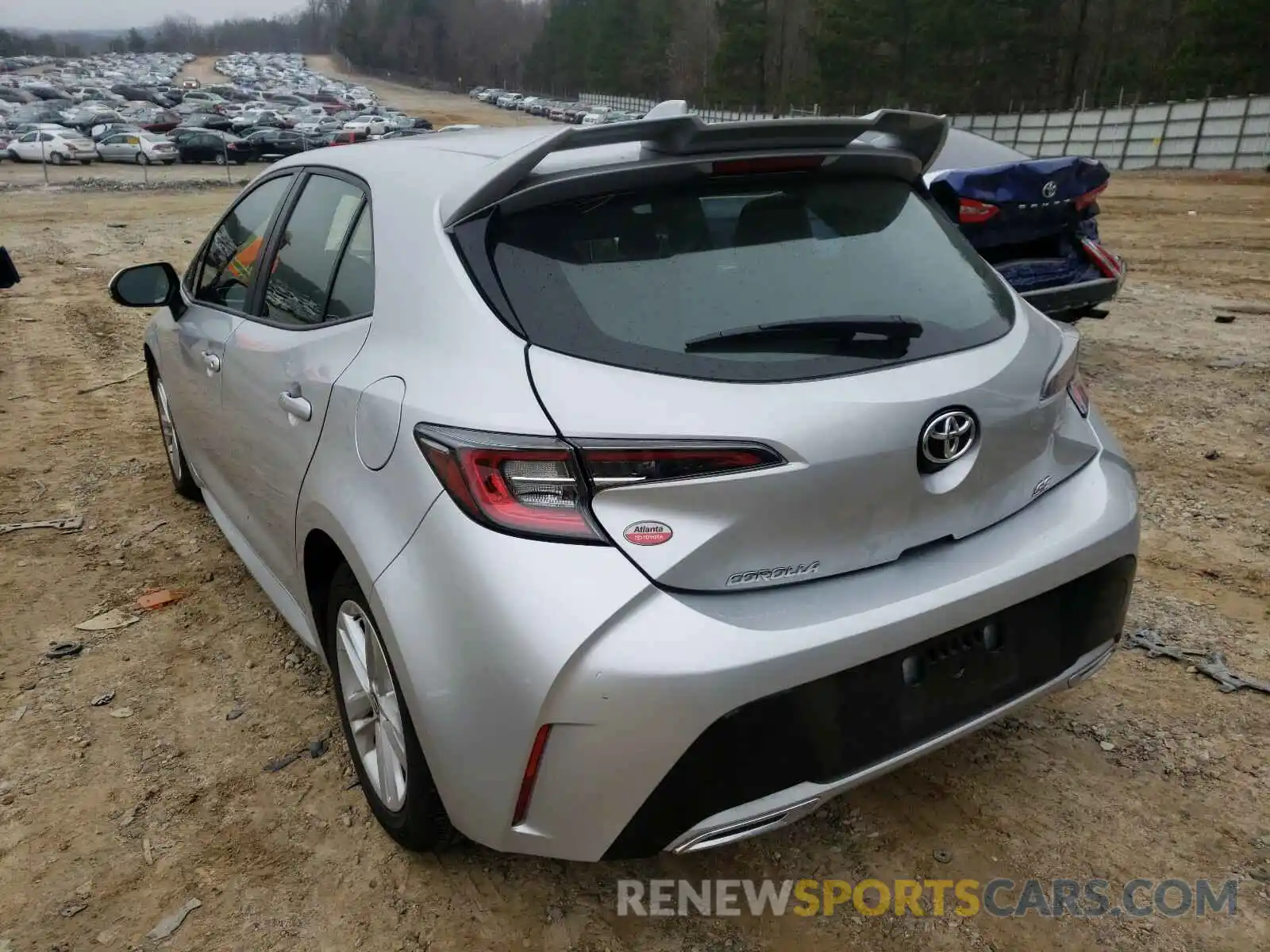 3 Photograph of a damaged car JTNK4RBE5K3057799 TOYOTA COROLLA 2019