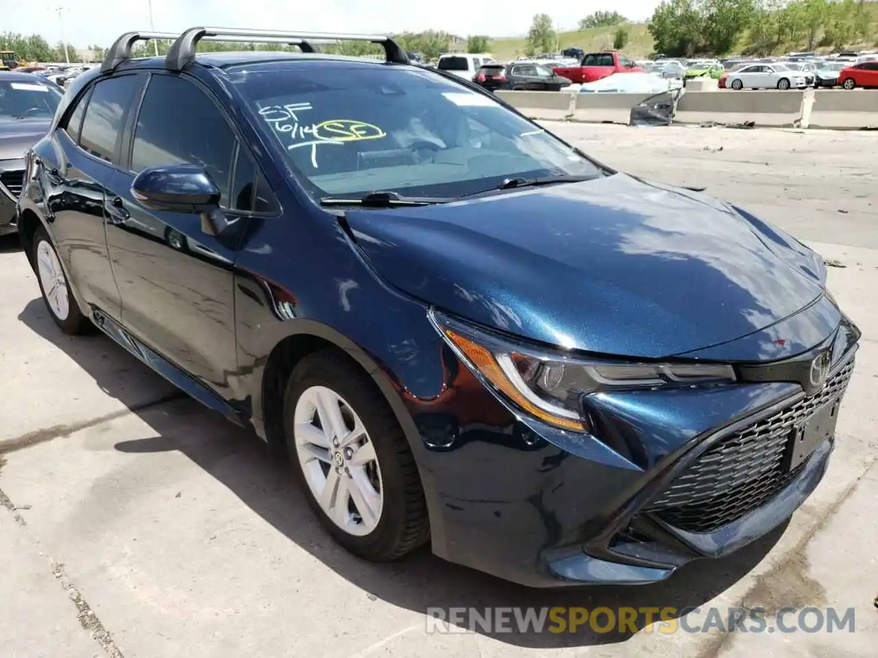 1 Photograph of a damaged car JTNK4RBE5K3058127 TOYOTA COROLLA 2019