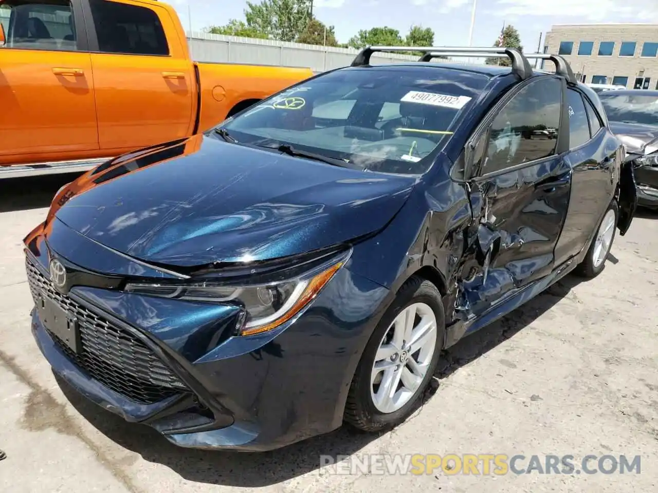 2 Photograph of a damaged car JTNK4RBE5K3058127 TOYOTA COROLLA 2019