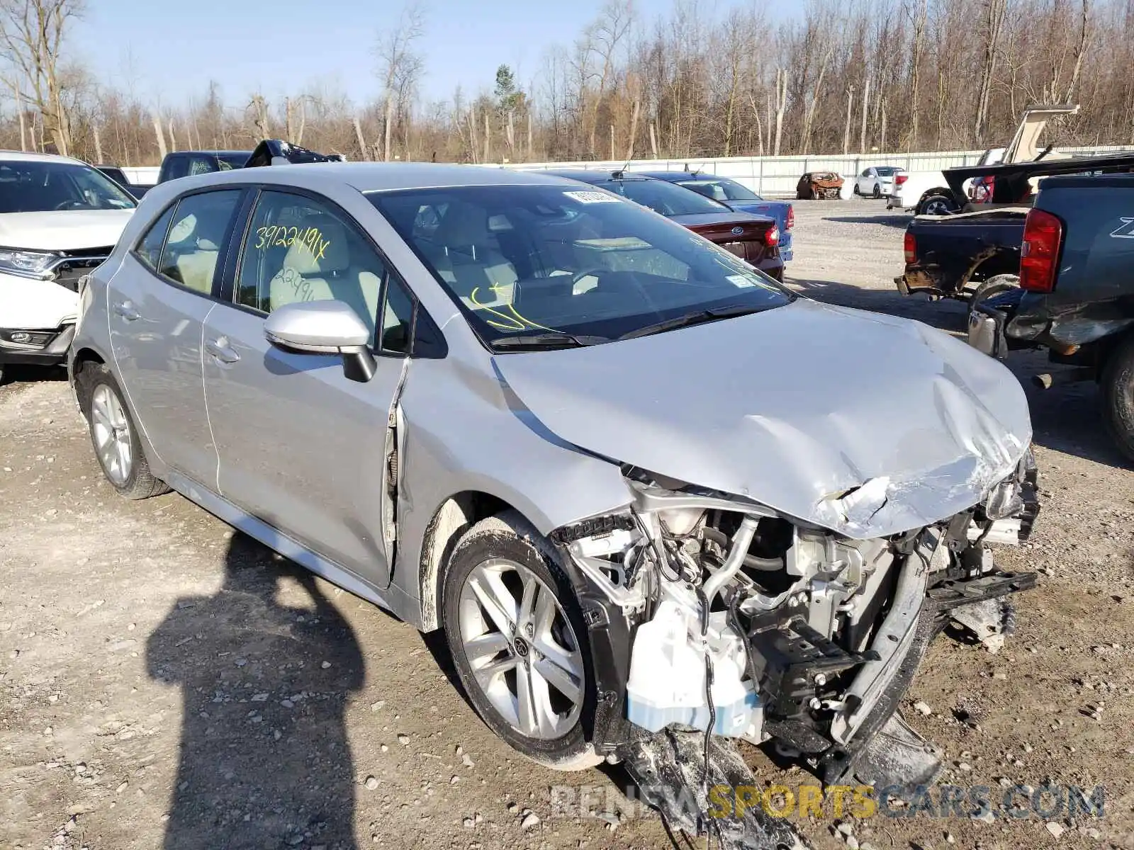 1 Photograph of a damaged car JTNK4RBE5K3059262 TOYOTA COROLLA 2019