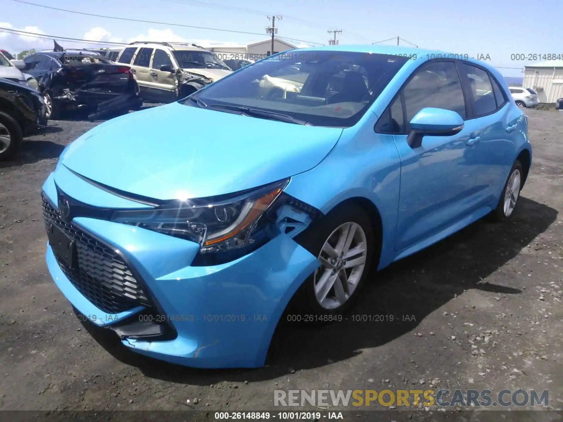 6 Photograph of a damaged car JTNK4RBE5K3059519 TOYOTA COROLLA 2019