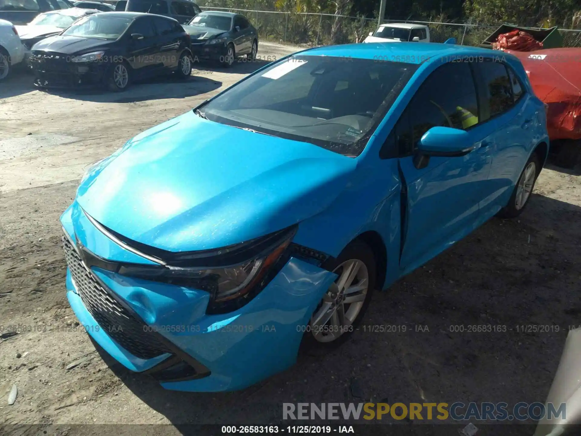 2 Photograph of a damaged car JTNK4RBE5K3059939 TOYOTA COROLLA 2019