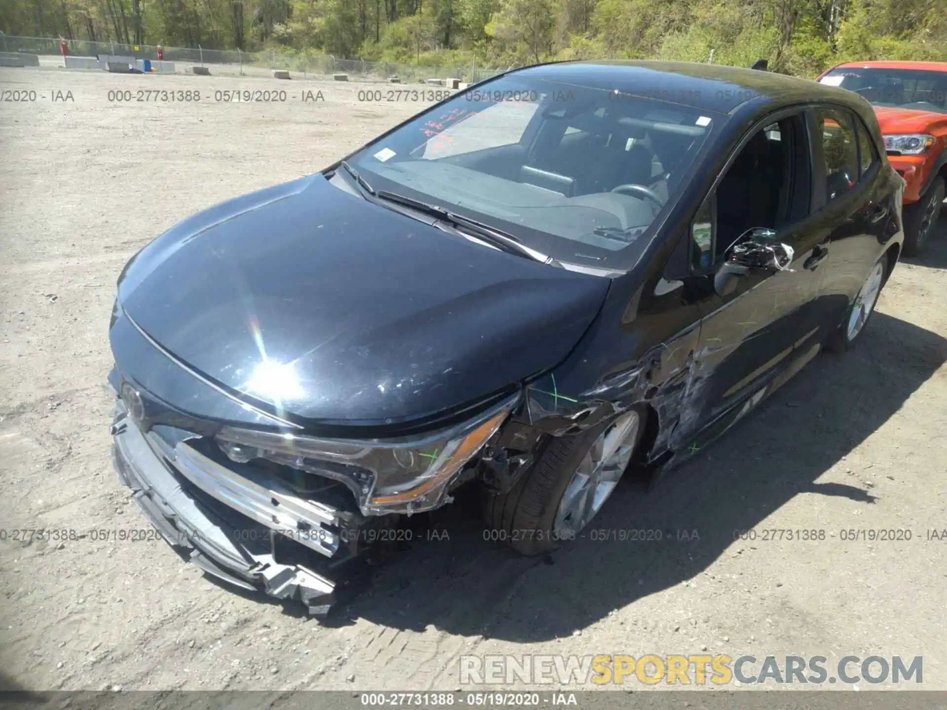 2 Photograph of a damaged car JTNK4RBE5K3060122 TOYOTA COROLLA 2019