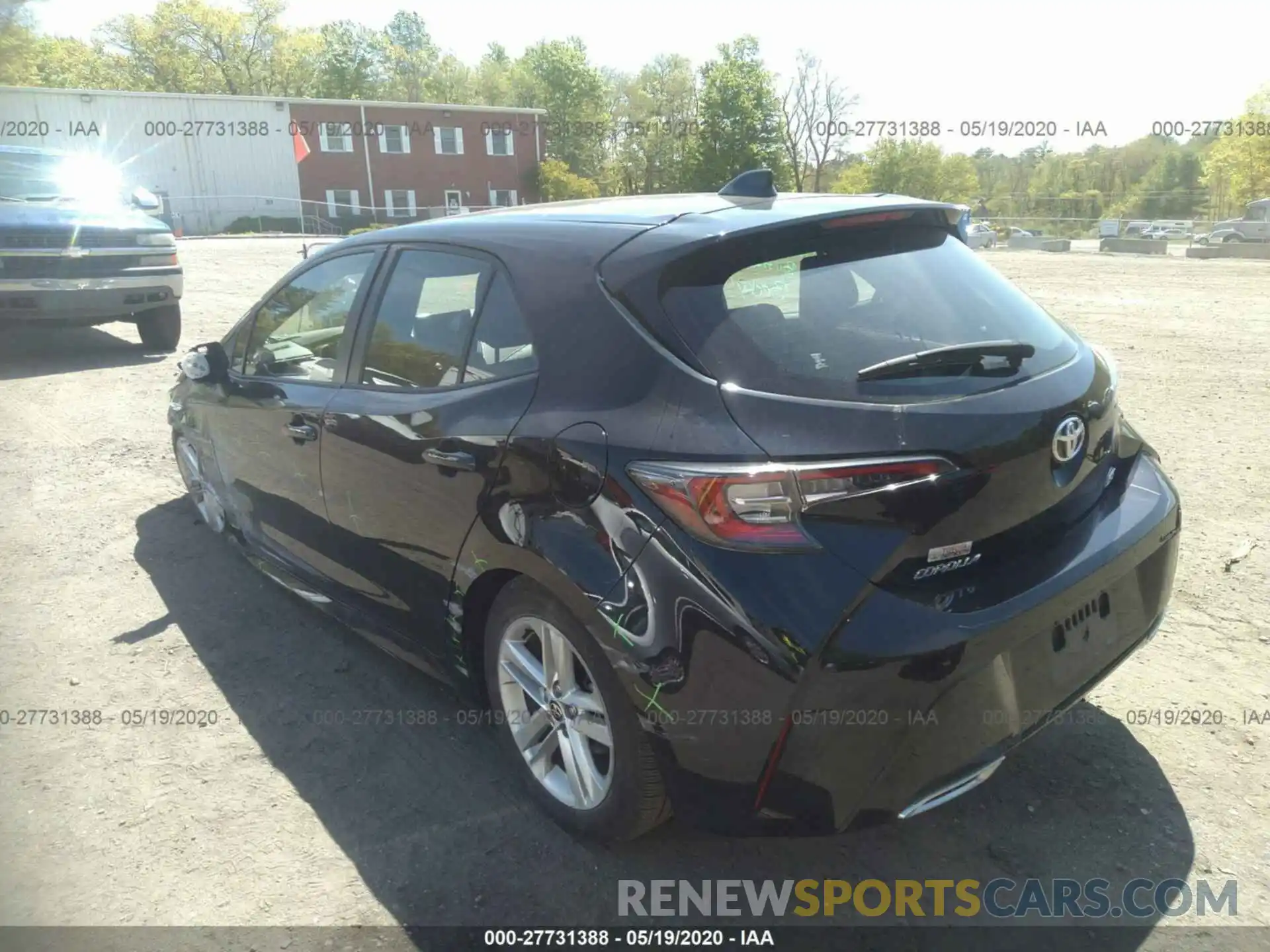 3 Photograph of a damaged car JTNK4RBE5K3060122 TOYOTA COROLLA 2019